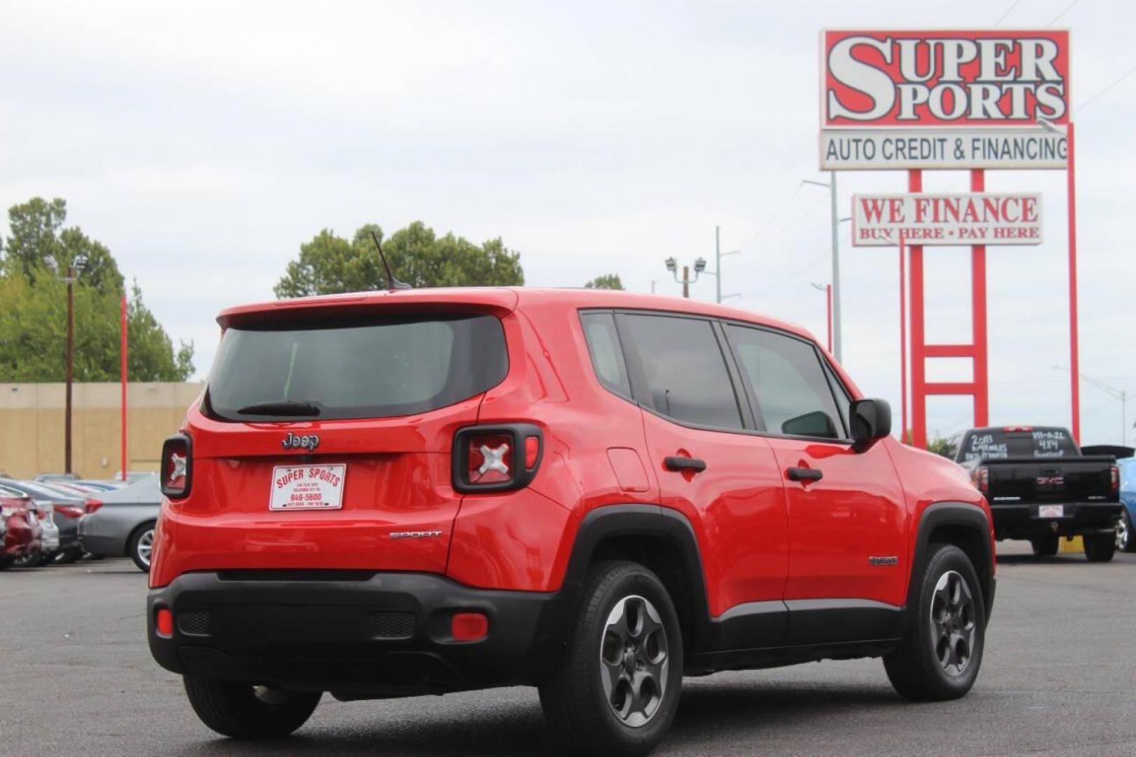 2015 Red Jeep Renegade Sport FWD (ZACCJAAT0FP) with an 2.4L L4 engine, 6-Speed Manual transmission, located at 4301 NW 39th , Oklahoma City, OK, 73112, (405) 949-5600, 35.512135, -97.598671 - NO DRIVERS LICENCE NO-FULL COVERAGE INSURANCE-NO CREDIT CHECK. COME ON OVER TO SUPERSPORTS AND TAKE A LOOK AND TEST DRIVE. PLEASE GIVE US A CALL AT (405) 949-5600. NO LICENSIA DE MANEJAR- NO SEGURO DE COBERTURA TOTAL- NO VERIFICACCION DE CREDITO. POR FAVOR VENGAN A SUPERSPORTS, ECHE UN - Photo#2