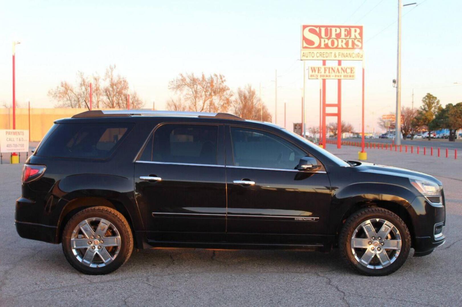 2016 Black GMC Acadia Denali FWD (1GKKRTKD8GJ) with an 3.6L V6 DOHC 24V engine, 6-Speed Automatic transmission, located at 4301 NW 39th , Oklahoma City, OK, 73112, (405) 949-5600, 35.512135, -97.598671 - NO DRIVERS LICENCE - NO FULL COVERAGE INSURANCE - NO CREDIT CHECK. COME ON OVER TO SUPERSPORTS AND TAKE A LOOK AND TEST DRIVE PLEASE GIVE US A CALL AT (405) 949-5600. NO LICENCIA DE MANEJAR - NO SEGURO DE COBERTURA TOTAL - NO VERIFICACION DE CREDITO. POR FAVOR VENGAN A SUPERSPOR - Photo#3