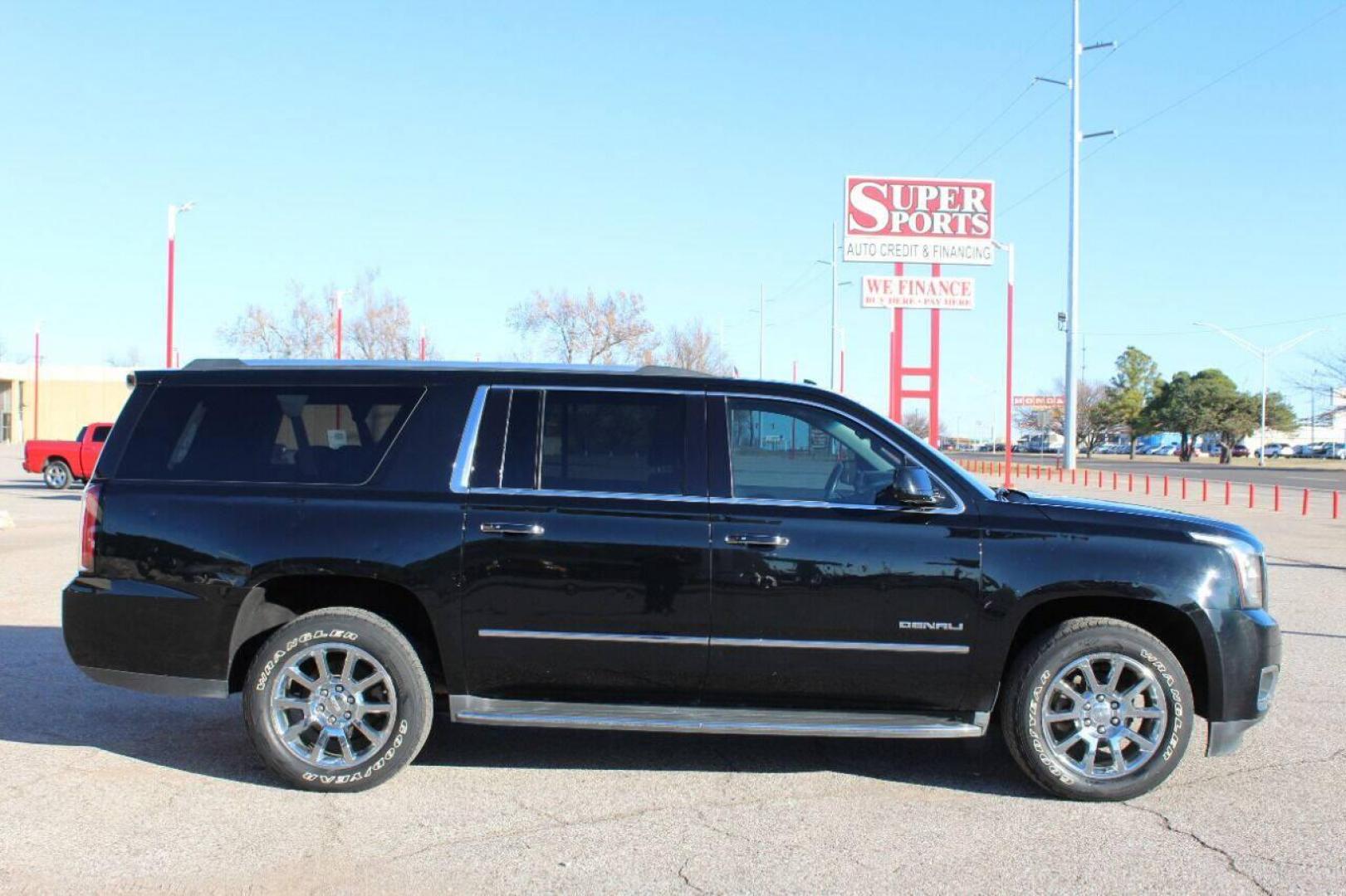 2015 Black GMC Yukon Denali XL 4WD (1GKS2JKJ5FR) with an 6.2L V8 OHV 16V engine, 6-Speed Automatic transmission, located at 4301 NW 39th , Oklahoma City, OK, 73112, (405) 949-5600, 35.512135, -97.598671 - NO DRIVERS LICENCE NO-FULL COVERAGE INSURANCE-NO CREDIT CHECK. COME ON OVER TO SUPERSPORTS AND TAKE A LOOK AND TEST DRIVE. PLEASE GIVE US A CALL AT (405) 949-5600. NO LICENSIA DE MANEJAR- NO SEGURO DE COBERTURA TOTAL- NO VERIFICACION DE CREDITO. POR FAVOR VENGAN A SUPERSPORTS, ECHE UN V - Photo#0