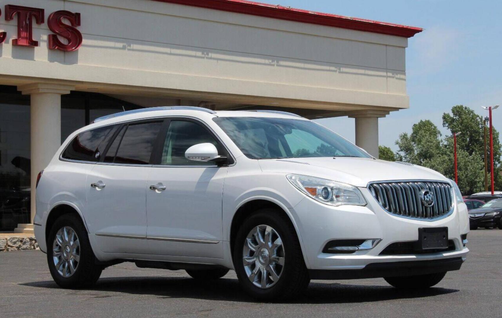 2017 White Buick Enclave Premium AWD (5GAKVCKD6HJ) with an 3.6L V6 DOHC 24V engine, 6A transmission, located at 4301 NW 39th , Oklahoma City, OK, 73112, (405) 949-5600, 35.512135, -97.598671 - Photo#2