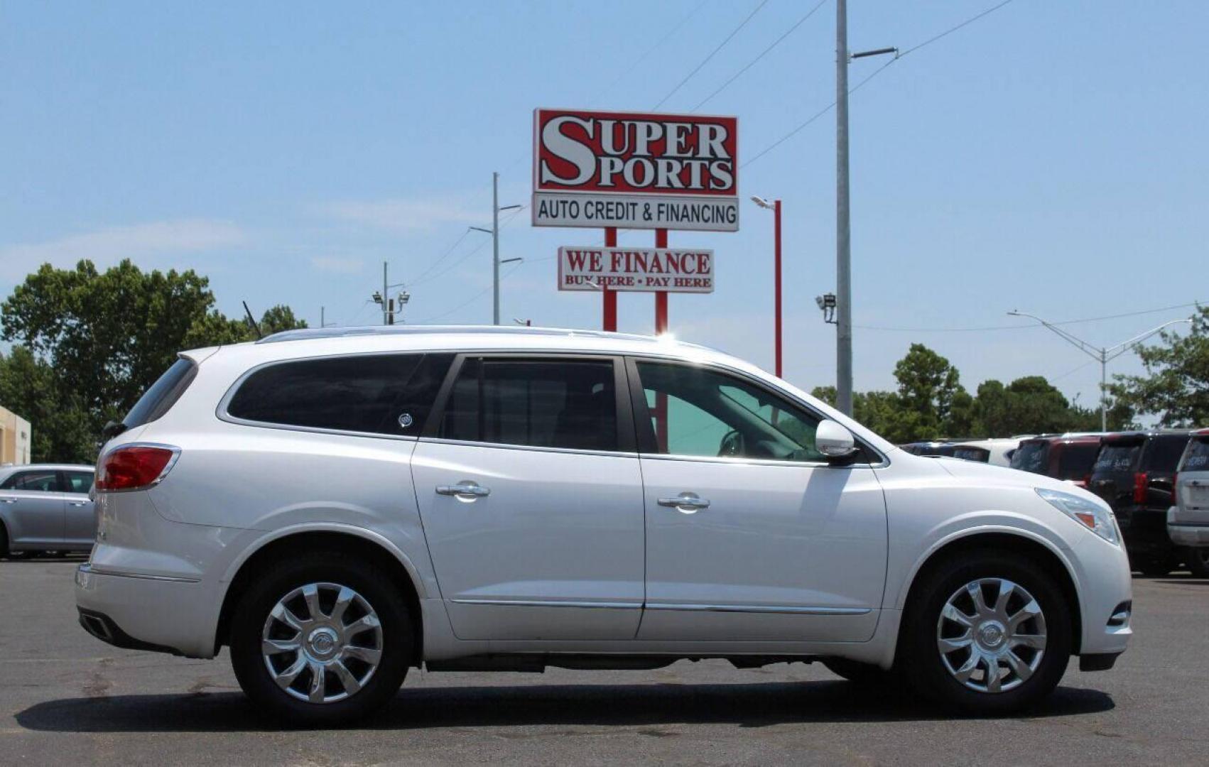 2017 White Buick Enclave Premium AWD (5GAKVCKD6HJ) with an 3.6L V6 DOHC 24V engine, 6A transmission, located at 4301 NW 39th , Oklahoma City, OK, 73112, (405) 949-5600, 35.512135, -97.598671 - Photo#3