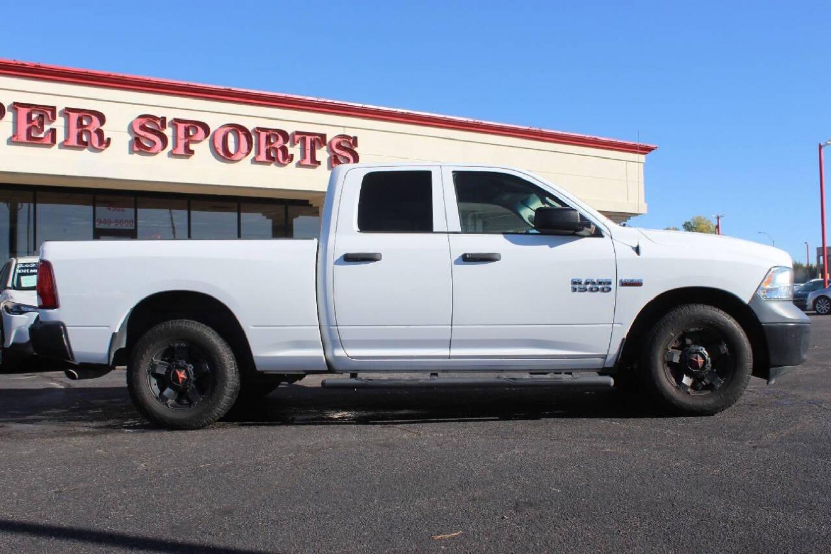 2017 White RAM 1500 Tradesman Quad Cab 2WD (1C6RR6FT3HS) with an 5.7L V8 OHV 16V engine, 8A transmission, located at 4301 NW 39th , Oklahoma City, OK, 73112, (405) 949-5600, 35.512135, -97.598671 - Photo#1