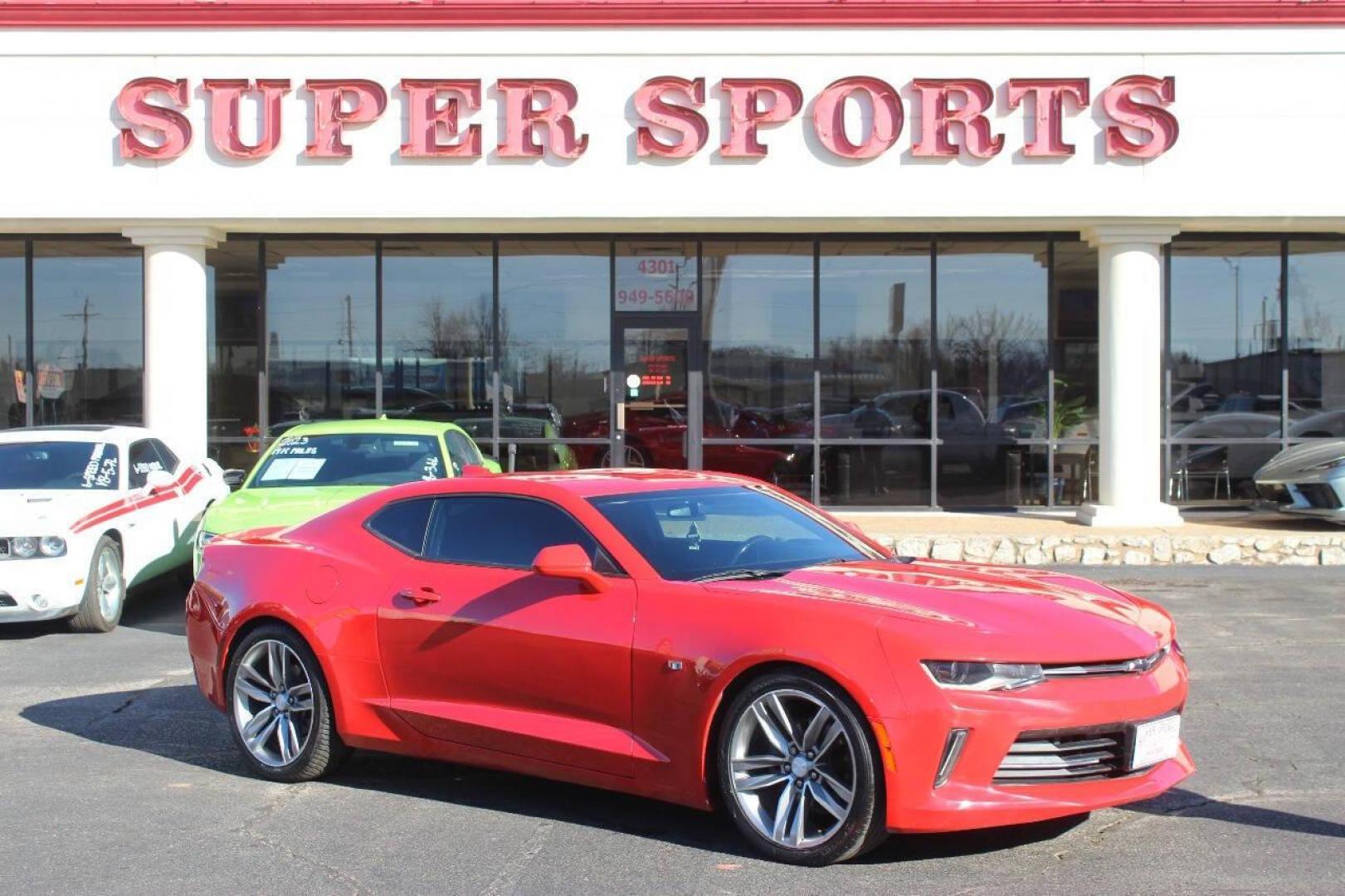 2018 Red Chevrolet Camaro 1LT Coupe (1G1FB1RX0J0) with an 2.0L L4 DOHC 16V TURBO engine, 6A transmission, located at 4301 NW 39th , Oklahoma City, OK, 73112, (405) 949-5600, 35.512135, -97.598671 - NO DRIVERS LICENCE NO-FULL COVERAGE INSURANCE-NO CREDIT CHECK. COME ON OVER TO SUPERSPORTS AND TAKE A LOOK AND TEST DRIVE. PLEASE GIVE US A CALL AT (405) 949-5600. NO LICENSIA DE MANEJAR- NO SEGURO DE COBERTURA TOTAL- NO VERIFICACCION DE CREDITO. POR FAVOR VENGAN A SUPERSPORTS, ECHE UN - Photo#0