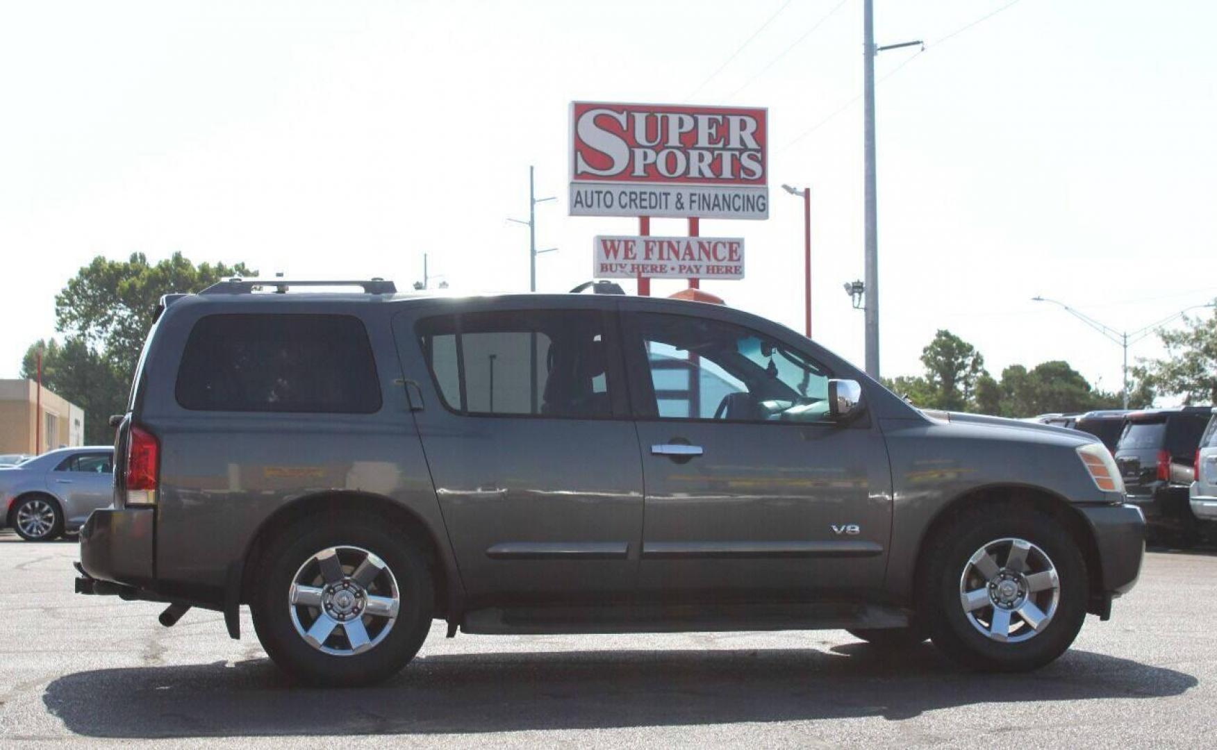 2007 Gray Nissan Armada LE 2WD (5N1BA08A57N) with an 5.6L V8 DOHC 32V FFV engine, 5-Speed Automatic Overdrive transmission, located at 4301 NW 39th , Oklahoma City, OK, 73112, (405) 949-5600, 35.512135, -97.598671 - NO DRIVERS LICENCE NO-FULL COVERAGE INSURANCE-NO CREDIT CHECK. COME ON OVER TO SUPERSPORTS AND TAKE A LOOK AND TEST DRIVE PLEASE GIVE US A CALL AT (405) 949-5600. NO LICENSIA DE MANEJAR- NO SEGURO DE COBERTURA TOTAL- NO VERIFICACCION DE CREDITO. POR FAVOR VENGAN A SUPERSPORTS, ECHE UN V - Photo#3