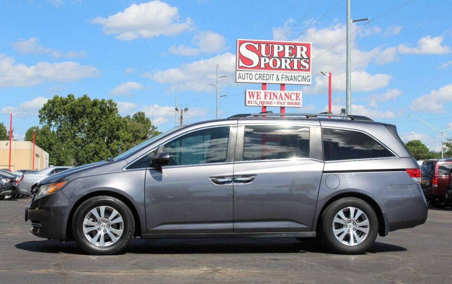 2016 Gray Honda Odyssey EX-L (5FNRL5H62GB) with an 3.5L V6 SOHC 24V engine, 6A transmission, located at 4301 NW 39th , Oklahoma City, OK, 73112, (405) 949-5600, 35.512135, -97.598671 - Photo#6