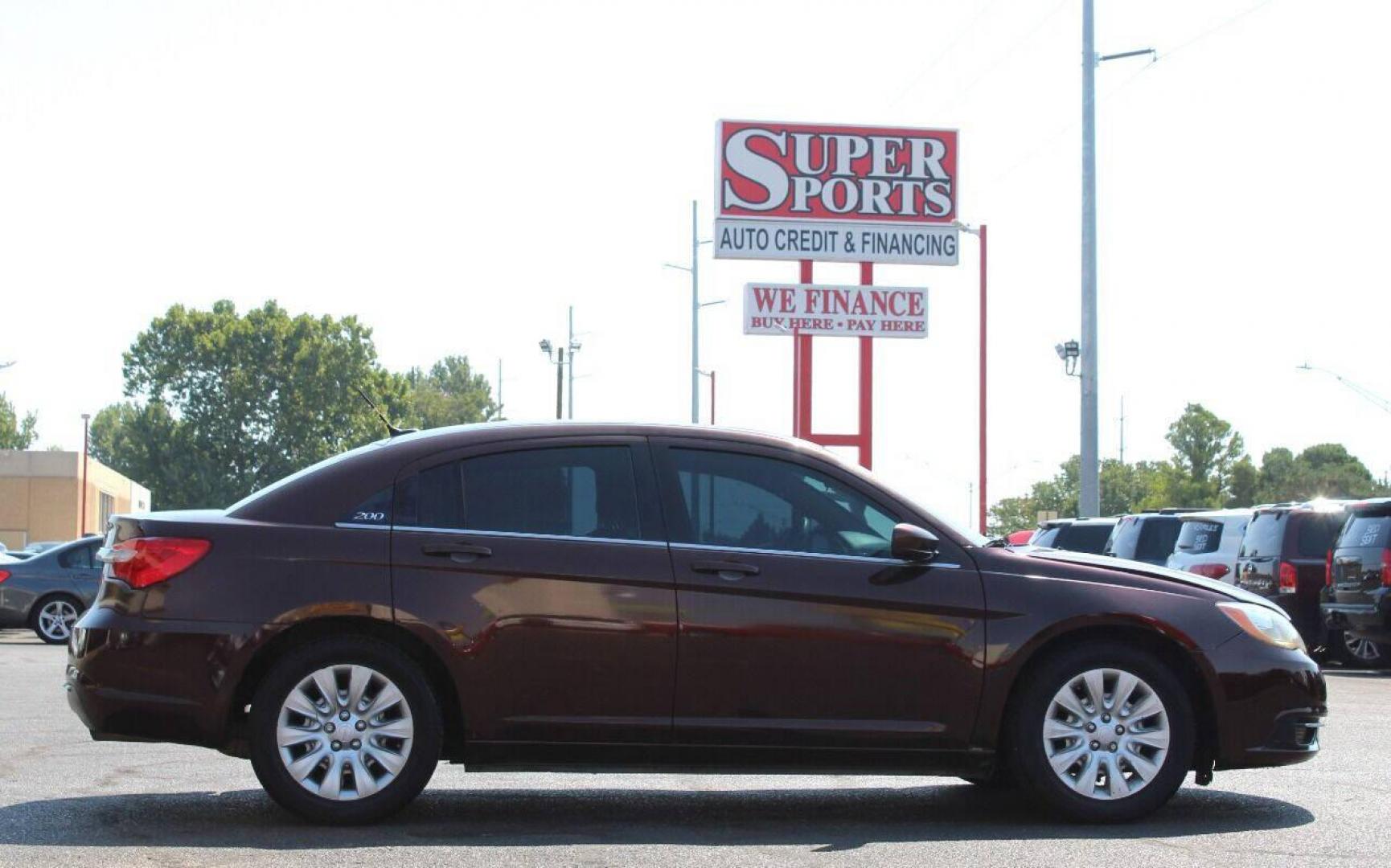 2013 Brown Chrysler 200 LX (1C3CCBAB2DN) with an 2.4L L4 DOHC 16V engine, 6-Speed Automatic transmission, located at 4301 NW 39th , Oklahoma City, OK, 73112, (405) 949-5600, 35.512135, -97.598671 - NO DRIVERS LICENCE NO - FULL COVERAGE INSURANCE - NO CREDIT CHECK. COME ON OVER TO SUPERSPORTS AND TAKE A LOOK AND TEST DRIVE PLEASE GIVE US A CALL AT (405) 949-5600. NO LICENCIA DE MANEJAR - NO SEGURO DE COBERTURA TOTAL - NO VERIFICACION DE CREDITO. POR FAVOR VENGAN A SUPERSPORTS, ECHE - Photo#3