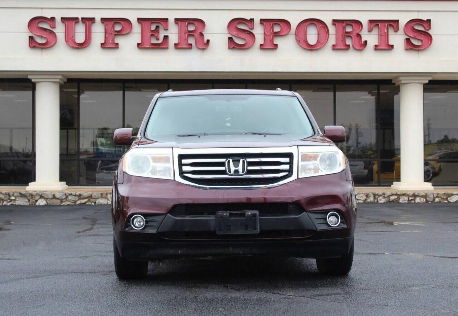 2014 Maroon Honda Pilot Touring 4WD 5-Spd AT with DVD (5FNYF4H99EB) with an 3.5L V6 SOHC 24V engine, 5-Speed Automatic transmission, located at 4301 NW 39th , Oklahoma City, OK, 73112, (405) 949-5600, 35.512135, -97.598671 - NO DRIVERS LICENSE - NO FULL COVERAGE INSURANCE - NO CREDIT CHECK. COME ON OVER TO SUPERSPORTS AND TAKE A LOOK AND TEST DRIVE. PLEASE GIVE US A CALL AT (405) 949-5600. NO LICENCIA DE MANEJAR - NO SEGURO DE COBERTURA TOTAL - NO VERIFICACION DE CREDITO. POR FAVOR VENGAN A SUPERSPORTS, E - Photo#0