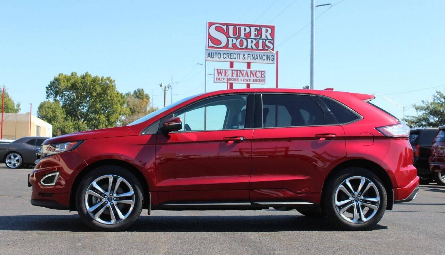 2016 Red Ford Edge Sport AWD (2FMPK4AP6GB) with an 2.7L V6 DOCH 24V engine, 6A transmission, located at 4301 NW 39th , Oklahoma City, OK, 73112, (405) 949-5600, 35.512135, -97.598671 - NO DRIVERS LICENCE - NO FULL COVERAGE INSURANCE - NO CREDIT CHECK. COME ON OVER TO SUPERSPORTS AND TAKE A LOOK AND TEST DRIVE. PLEASE GIVE US A CALL AT (405) 949-5600. NO LICENCIA DE MANEJAR - NO SEGURO DE COBERTURA TOTAL - NO VERIFICACION DE CREDITO. POR FAVOR VENGAN A SUPERSPORTS, ECH - Photo#6