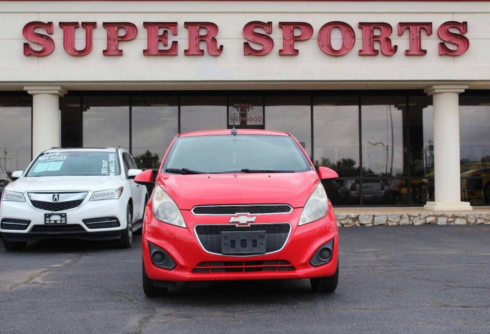 2013 Red Chevrolet Spark LS Manual (KL8CA6S95DC) with an 1.2L L4 16V DOHC engine, 5-Speed Manual transmission, located at 4301 NW 39th , Oklahoma City, OK, 73112, (405) 949-5600, 35.512135, -97.598671 - Photo#2