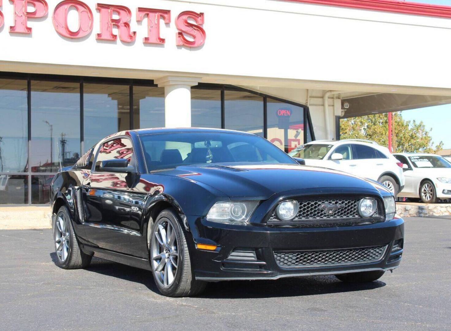 2014 Black Ford Mustang (1ZVBP8CF9E5) with an 5.0L V8 5.0L V8 engine, Automatic 6-Speed transmission, located at 4301 NW 39th , Oklahoma City, OK, 73112, (405) 949-5600, 35.512135, -97.598671 - Photo#2