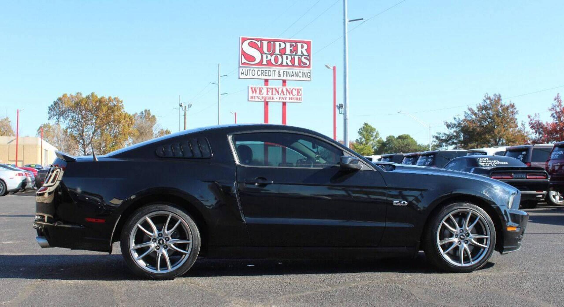 2014 Black Ford Mustang (1ZVBP8CF9E5) with an 5.0L V8 5.0L V8 engine, Automatic 6-Speed transmission, located at 4301 NW 39th , Oklahoma City, OK, 73112, (405) 949-5600, 35.512135, -97.598671 - Photo#3