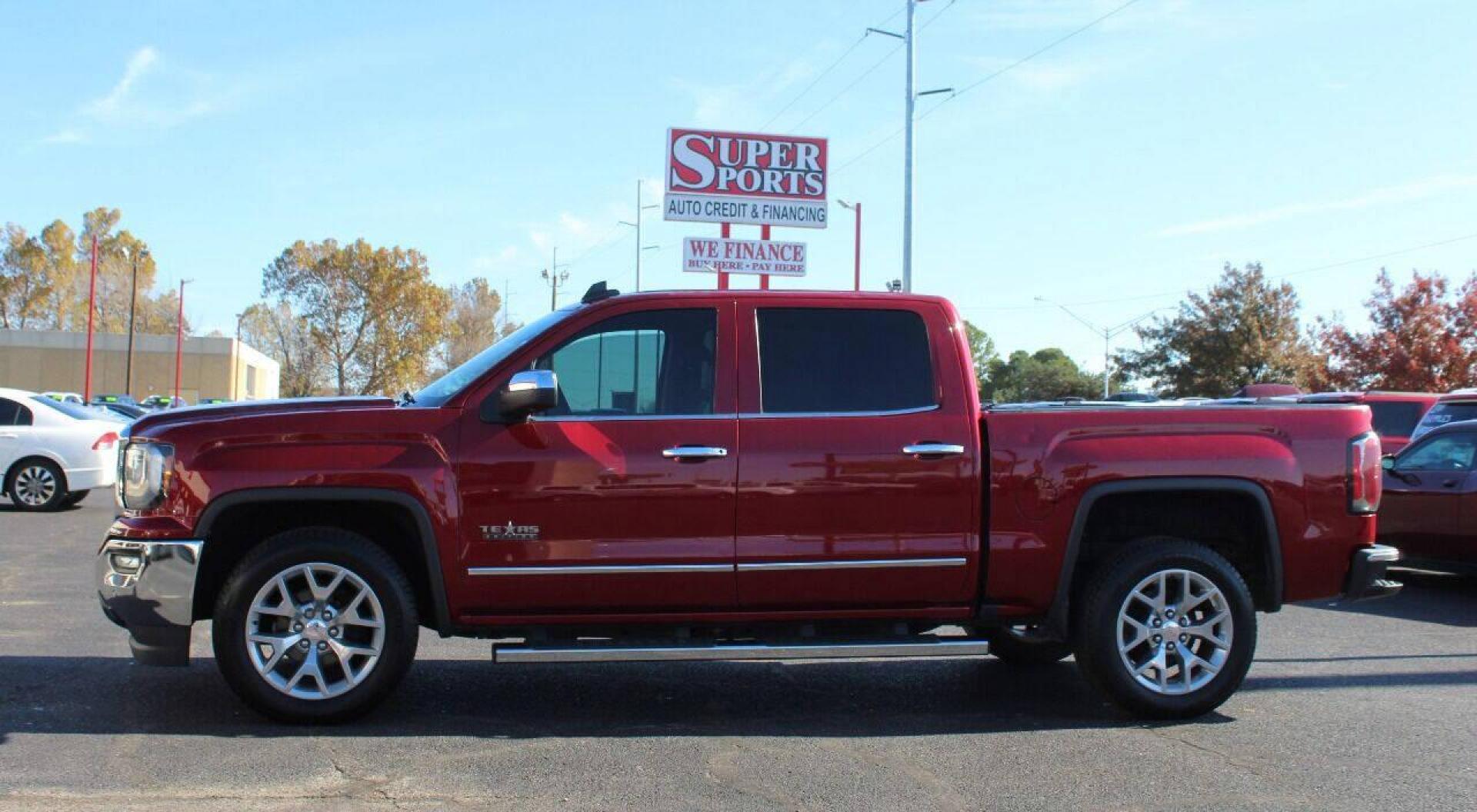 2018 Red GMC Sierra 1500 SLT Crew Cab Short Box 2WD (3GTP1NEC2JG) with an 5.3L V8 OHV 16V engine, 6A transmission, located at 4301 NW 39th , Oklahoma City, OK, 73112, (405) 949-5600, 35.512135, -97.598671 - NO DRIVERS LICENCE - NO FULL COVERAGE INSURANCE - NO CREDIT CHECK. COME ON OVER TO SUPERSPORTS AND TAKE A LOOK AND TEST DRIVE. PLEASE GIVE US A CALL AT (405) 949-5600. NO LICENCIA DE MANEJAR - NO SEGURO DE COBERTURA TOTAL - NO VERIFICACION DE CREDITO. POR FAVOR VENGAN A SUPERSPORTS, ECH - Photo#6