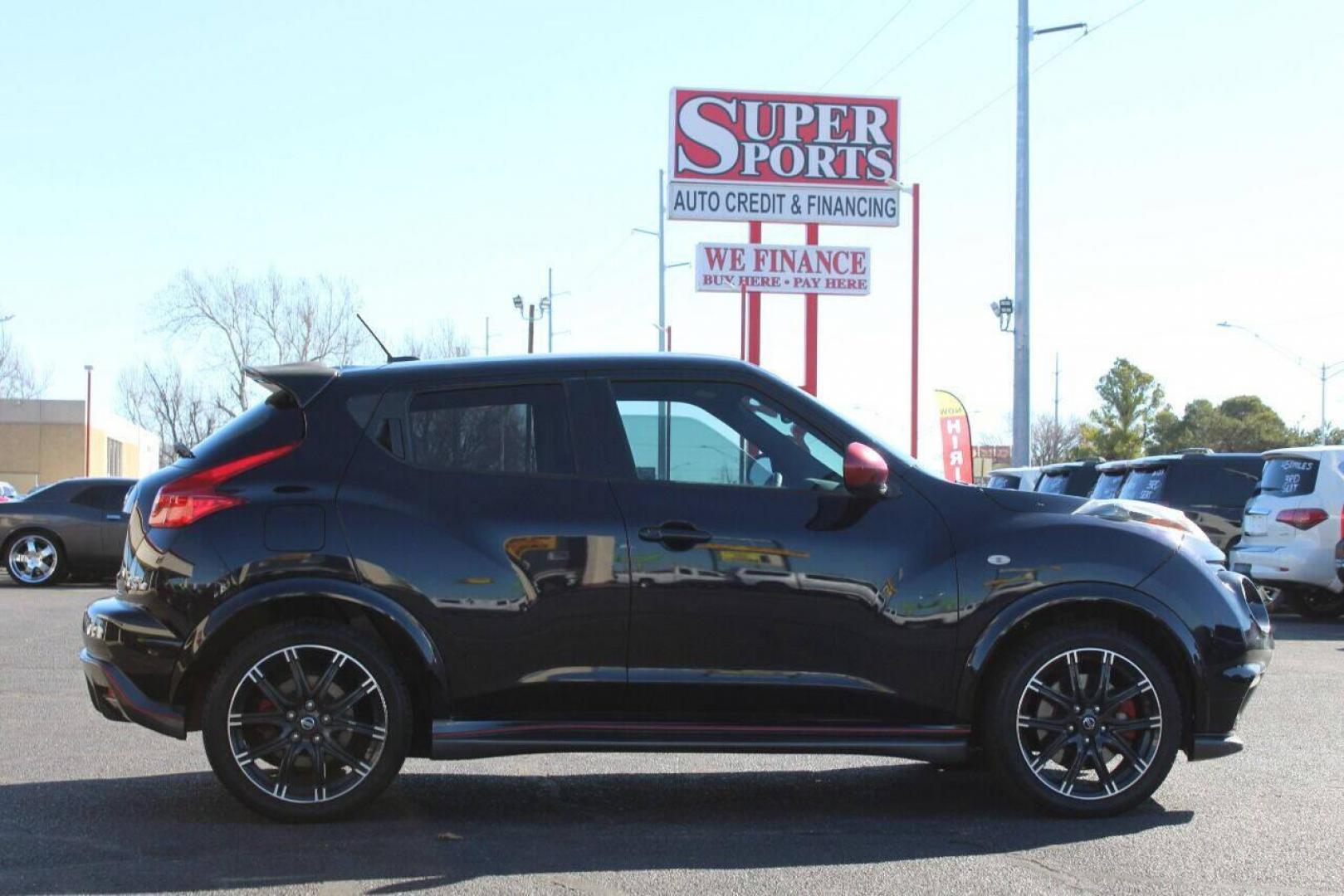 2014 Black Nissan Juke NISMO RS 6MT AWD (JN8DF5MV0ET) with an 1.6L L4 DOHC 16V engine, 6-Speed Manual transmission, located at 4301 NW 39th , Oklahoma City, OK, 73112, (405) 949-5600, 35.512135, -97.598671 - NO DRIVERS LICENSE - NO FULL COVERAGE INSURANCE - NO CREDIT CHECK. COME ON OVER TO SUPERSPORTS AND TAKE A LOOK AND TEST DRIVE. PLEASE GIVE US A CALL AT (405) 949-5600. NO LICENCIA DE MANEJAR - NO SEGURO DE COBERTURA TOTAL - NO VERIFICACION DE CREDITO. POR FAVOR VENGAN A SUPERSPORTS, ECH - Photo#3