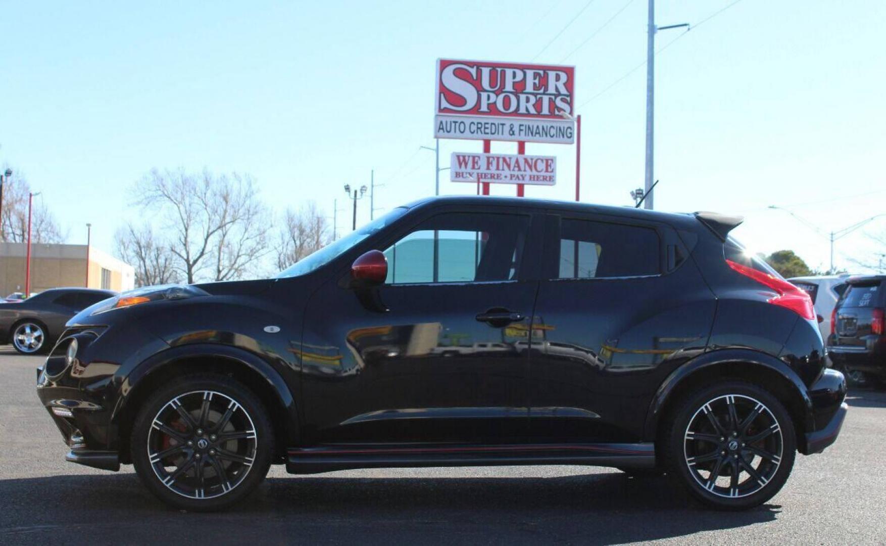 2014 Black Nissan Juke NISMO RS 6MT AWD (JN8DF5MV0ET) with an 1.6L L4 DOHC 16V engine, 6-Speed Manual transmission, located at 4301 NW 39th , Oklahoma City, OK, 73112, (405) 949-5600, 35.512135, -97.598671 - NO DRIVERS LICENSE - NO FULL COVERAGE INSURANCE - NO CREDIT CHECK. COME ON OVER TO SUPERSPORTS AND TAKE A LOOK AND TEST DRIVE. PLEASE GIVE US A CALL AT (405) 949-5600. NO LICENCIA DE MANEJAR - NO SEGURO DE COBERTURA TOTAL - NO VERIFICACION DE CREDITO. POR FAVOR VENGAN A SUPERSPORTS, ECH - Photo#6