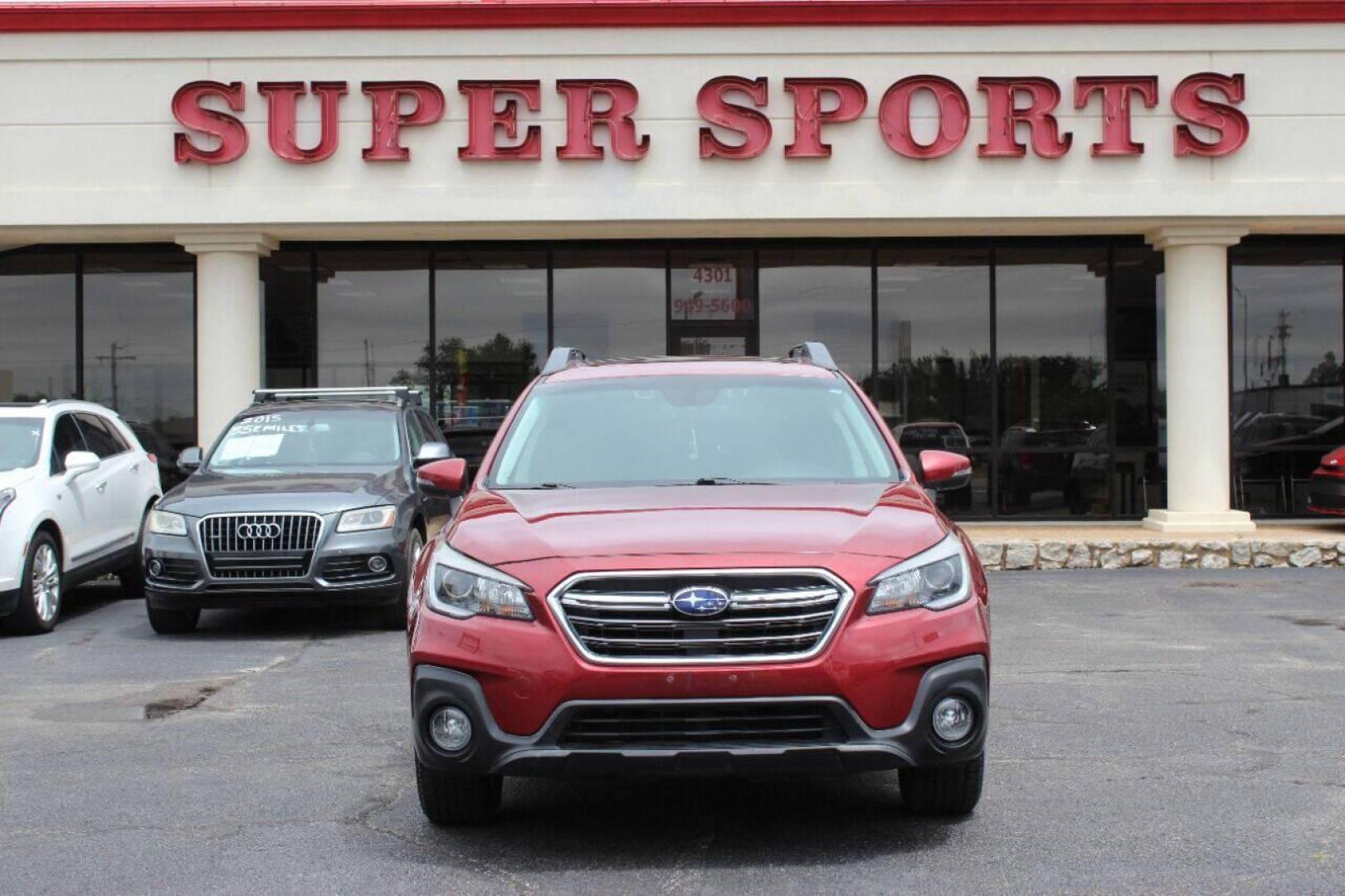 2019 Red Subaru Outback 2.5i Premium (4S4BSAHC1K3) with an 2.5L H4 DOHC 16V engine, CVT transmission, located at 4301 NW 39th , Oklahoma City, OK, 73112, (405) 949-5600, 35.512135, -97.598671 - Photo#0