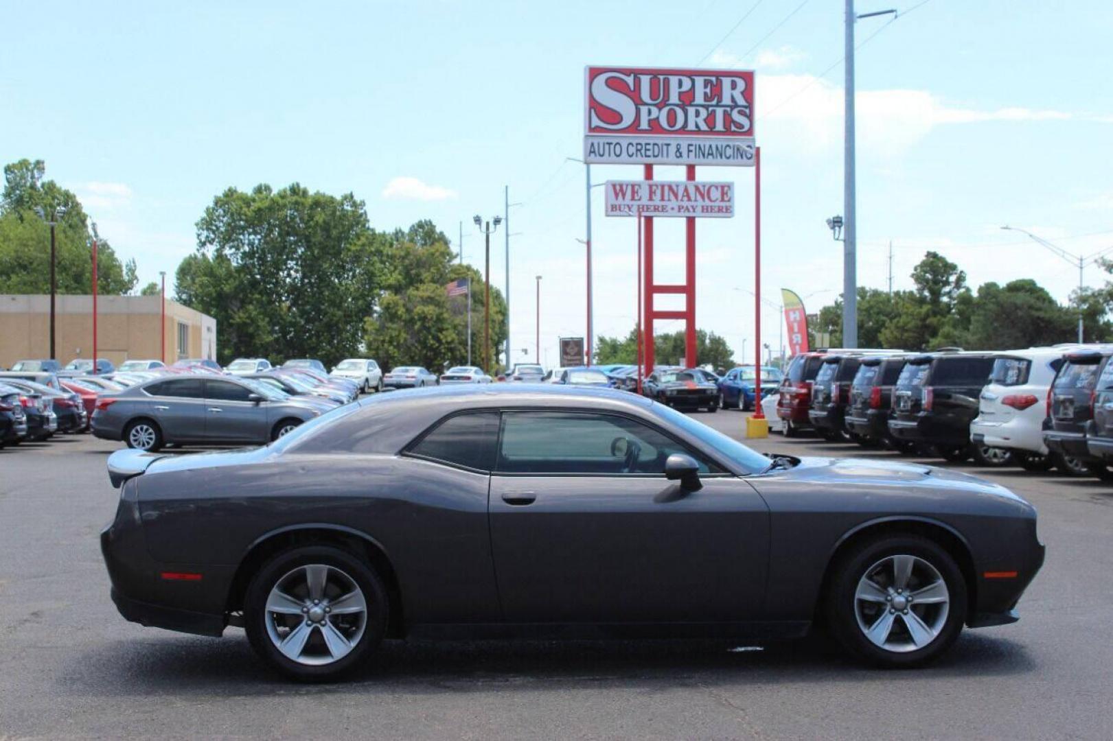 2019 Gray Dodge Challenger SXT (2C3CDZAG8KH) with an 3.6L V6 DOHC 24V engine, 8A transmission, located at 4301 NW 39th , Oklahoma City, OK, 73112, (405) 949-5600, 35.512135, -97.598671 - NO DRIVERS LICENCE NO-FULL COVERAGE INSURANCE-NO CREDIT CHECK. COME ON OVER TO SUPERSPORTS AND TAKE A LOOK AND TEST DRIVE. PLEASE GIVE US A CALL AT (405) 949-5600. NO LICENSIA DE MANEJAR- NO SEGURO DE COBERTURA TOTAL- NO VERIFICACCION DE CREDITO. POR FAVOR VENGAN A SUPERSPORTS, ECHE UN - Photo#3