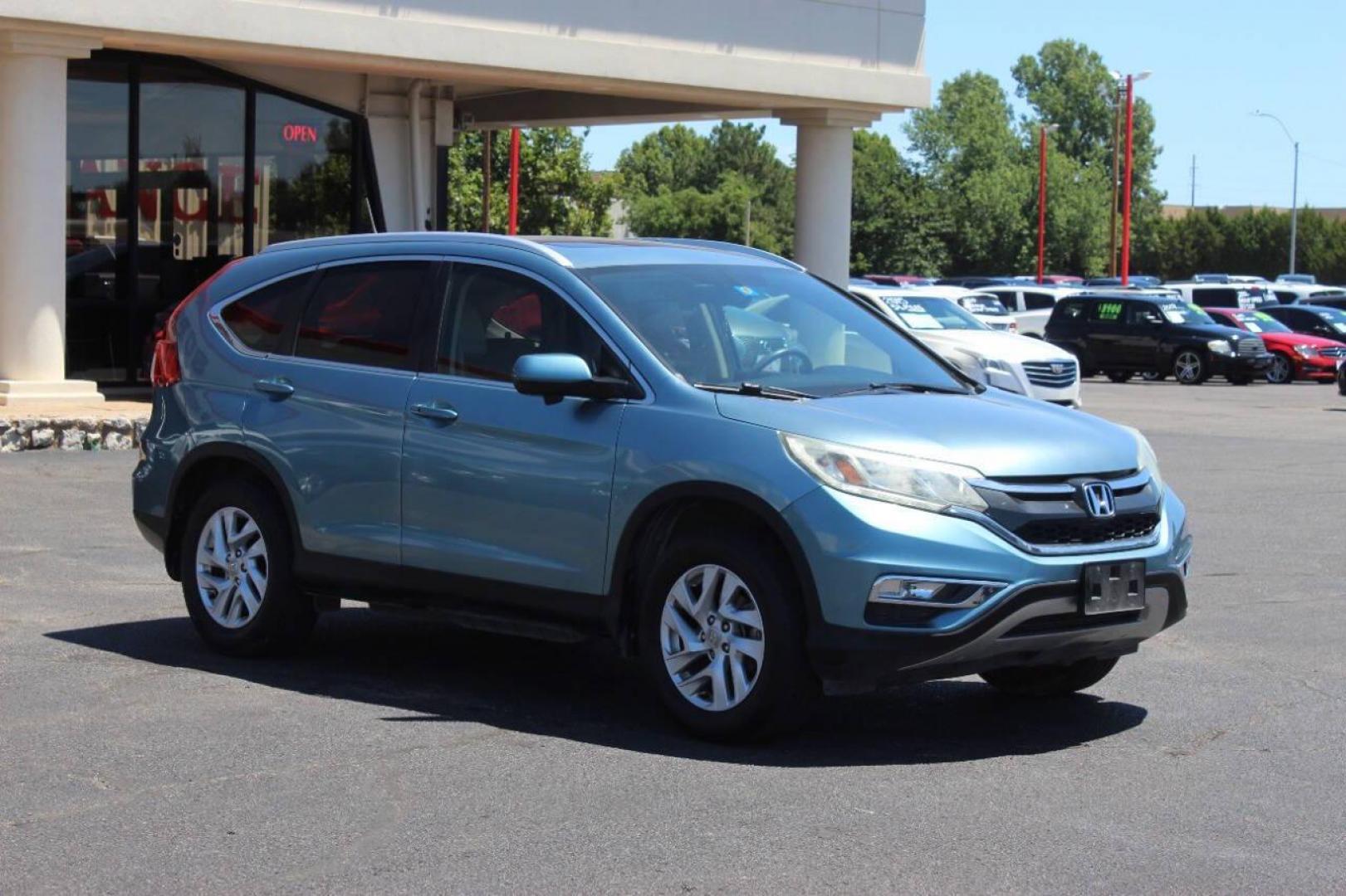 2016 Teal Honda CR-V EX-L AWD (2HKRM4H75GH) with an 2.4L L4 DOHC 16V engine, CVT transmission, located at 4301 NW 39th , Oklahoma City, OK, 73112, (405) 949-5600, 35.512135, -97.598671 - NO DRIVERS LICENCE NO-FULL COVERAGE INSURANCE-NO CREDIT CHECK. COME ON OVER TO SUPERSPORTS AND TAKE A LOOK AND TEST DRIVE. PLEASE GIVE US A CALL AT (405) 949-5600. NO LICENSIA DE MANEJAR- NO SEGURO DE COBERTURA TOTAL- NO VERIFICACCION DE CREDITO. POR FAVOR VENGAN A SUPERSPORTS, ECHE UN - Photo#0