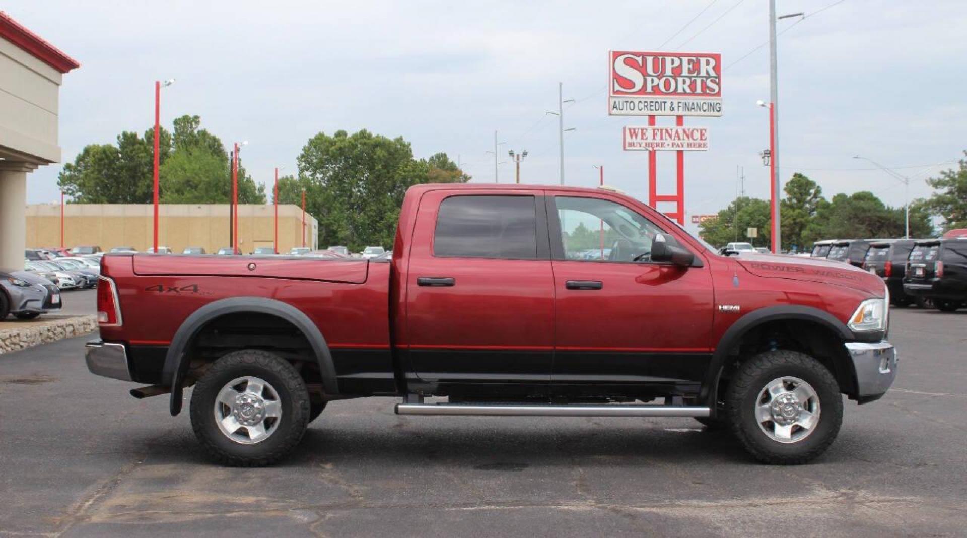 2013 Burgundy RAM 2500 Powerwagon Crew Cab SWB 4WD (3C6TR5ET8DG) with an 5.7L V8 OHV 16V engine, 6-Speed Automatic transmission, located at 4301 NW 39th , Oklahoma City, OK, 73112, (405) 949-5600, 35.512135, -97.598671 - Photo#3