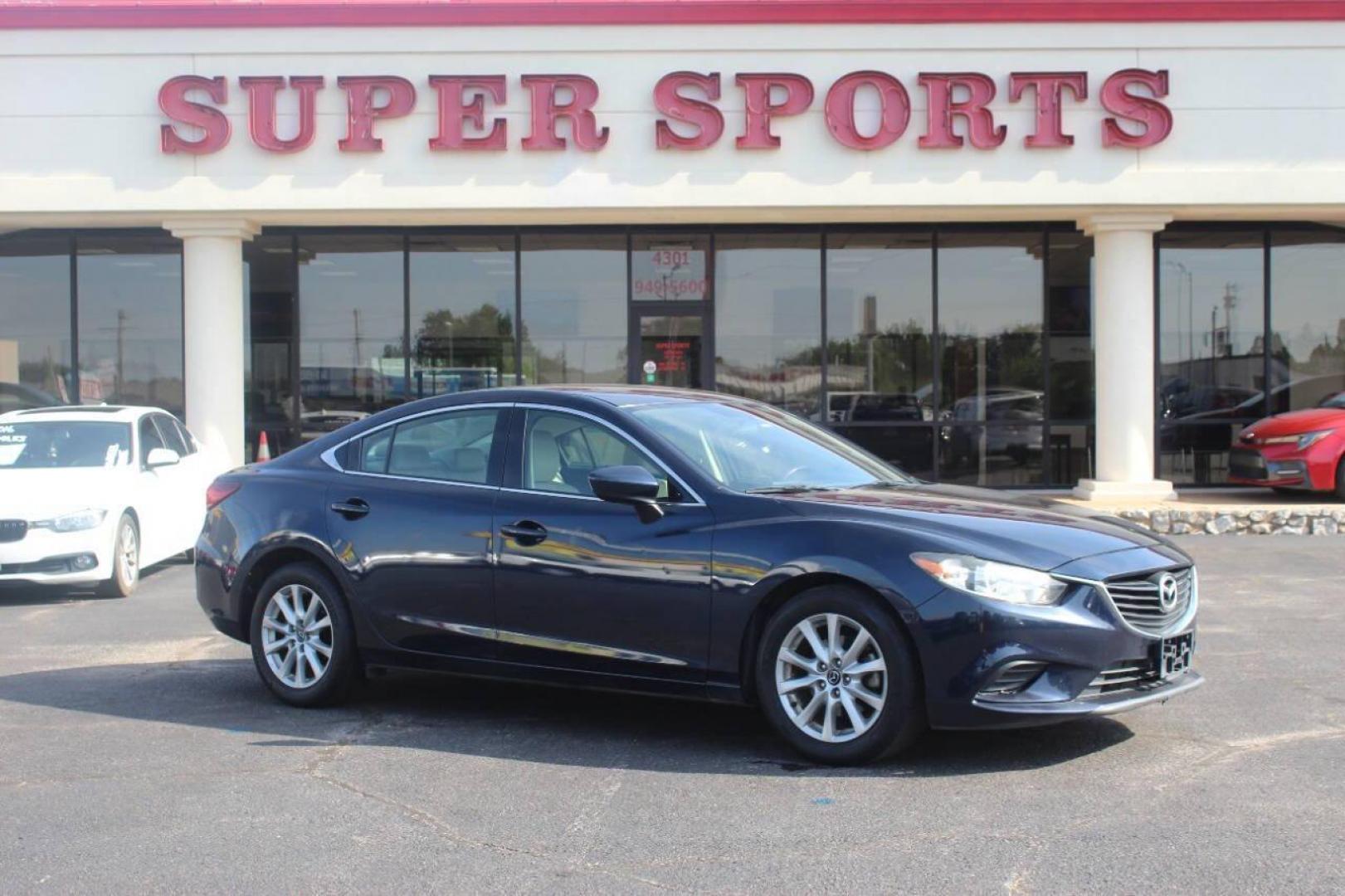 2016 Blue Mazda Mazda6 i Sport AT (JM1GJ1U52G1) with an 2.5L L4 DOHC 16V engine, 6-Speed Automatic transmission, located at 4301 NW 39th , Oklahoma City, OK, 73112, (405) 949-5600, 35.512135, -97.598671 - NO DRIVERS LICENCE NO-FULL COVERAGE INSURANCE-NO CREDIT CHECK. COME ON OVER TO SUPERSPORTS AND TAKE A LOOK AND TEST DRIVE. PLEASE GIVE US A CALL AT (405) 949-5600. NO LICENSIA DE MANEJAR- NO SEGURO DE COBERTURA TOTAL- NO VERIFICACCION DE CREDITO. POR FAVOR VENGAN A SUPERSPORTS, ECHE UN - Photo#0