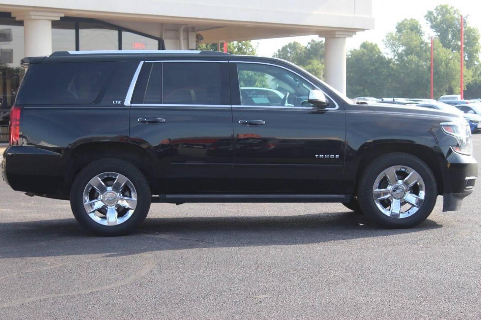 2015 Black Chevrolet Tahoe LTZ 4WD (1GNSKCKC9FR) with an 5.3L V8 OHV 16V engine, 6-Speed Automatic transmission, located at 4301 NW 39th , Oklahoma City, OK, 73112, (405) 949-5600, 35.512135, -97.598671 - Photo#2