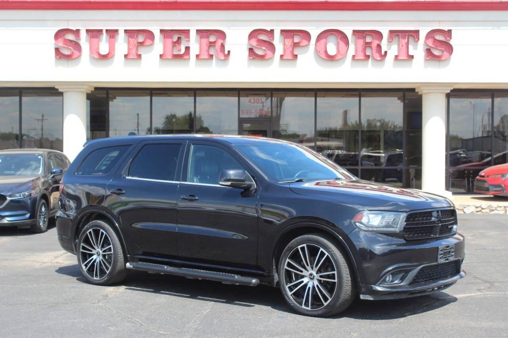 2014 Black Dodge Durango R/T AWD (1C4SDJCT1EC) with an 5.7L V8 OHV 16V engine, 8-Speed Automatic transmission, located at 4301 NW 39th , Oklahoma City, OK, 73112, (405) 949-5600, 35.512135, -97.598671 - NO DRIVERS LICENCE NO-FULL COVERAGE INSURANCE-NO CREDIT CHECK. COME ON OVER TO SUPERSPORTS AND TAKE A LOOK AND TEST DRIVE. PLEASE GIVE US A CALL AT (405) 949-5600. NO LICENSIA DE MANEJAR- NO SEGURO DE COBERTURA TOTAL- NO VERIFICACCION DE CREDITO. POR FAVOR VENGAN A SUPERSPORTS, ECHE UN - Photo#0