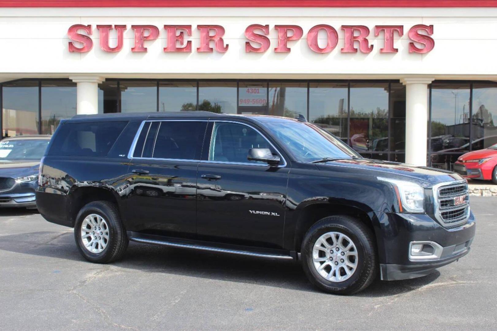 2019 Black GMC Yukon XL SLT 4WD (1GKS2GKCXKR) with an 5.3L V8 OHV 16V engine, 6A transmission, located at 4301 NW 39th , Oklahoma City, OK, 73112, (405) 949-5600, 35.512135, -97.598671 - NO DRIVERS LICENCE NO-FULL COVERAGE INSURANCE-NO CREDIT CHECK. COME ON OVER TO SUPERSPORTS AND TAKE A LOOK AND TEST DRIVE. PLEASE GIVE US A CALL AT (405) 949-5600. NO LICENSIA DE MANEJAR- NO SEGURO DE COBERTURA TOTAL- NO VERIFICACCION DE CREDITO. POR FAVOR VENGAN A SUPERSPORTS, ECHE UN - Photo#0