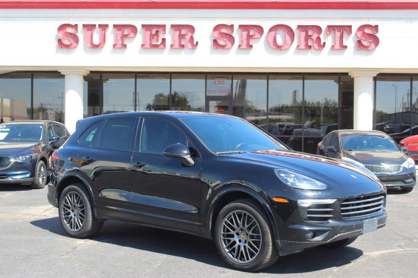 2017 Black Porsche Cayenne Base (WP1AA2A27HK) with an 3.6L V6 DOHC 24V engine, 6A transmission, located at 4301 NW 39th , Oklahoma City, OK, 73112, (405) 949-5600, 35.512135, -97.598671 - NO DRIVERS LICENCE NO-FULL COVERAGE INSURANCE-NO CREDIT CHECK. COME ON OVER TO SUPERSPORTS AND TAKE A LOOK AND TEST DRIVE. PLEASE GIVE US A CALL AT (405) 949-5600. NO LICENSIA DE MANEJAR- NO SEGURO DE COBERTURA TOTAL- NO VERIFICACCION DE CREDITO. POR FAVOR VENGAN A SUPERSPORTS, ECHE UN - Photo#0