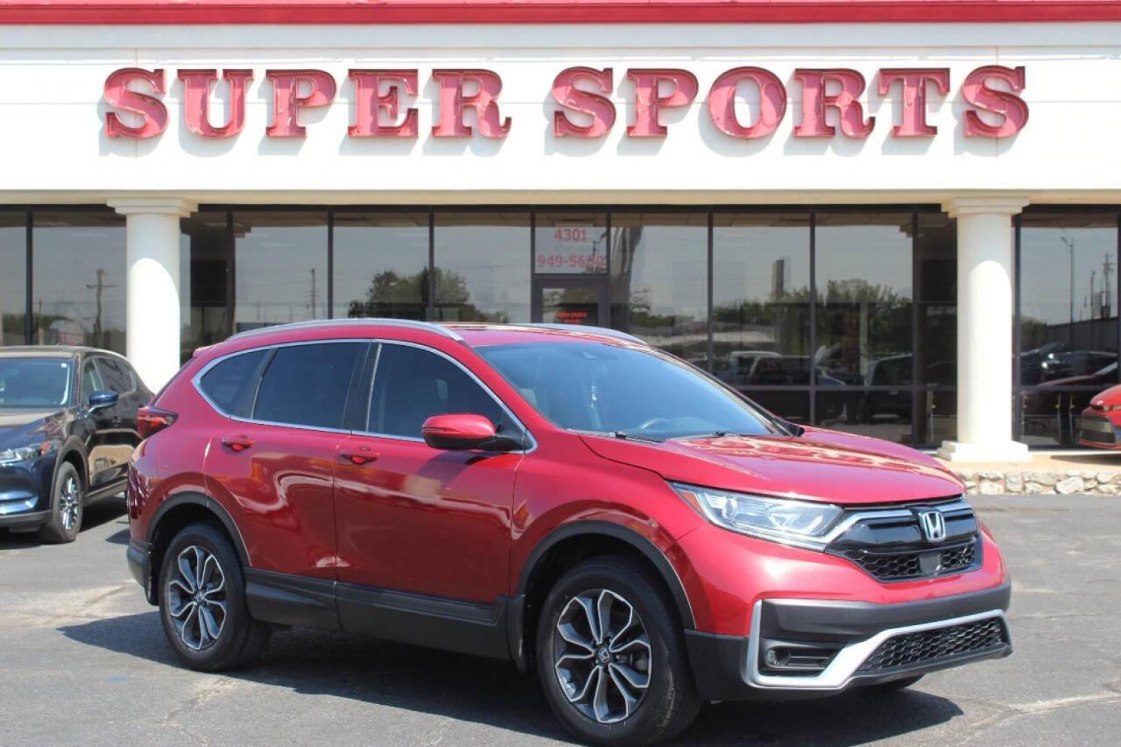 2021 Red Honda CR-V EX AWD (2HKRW2H59MH) with an 1.5L L4 16V DOHC TURBO engine, CVT transmission, located at 4301 NW 39th , Oklahoma City, OK, 73112, (405) 949-5600, 35.512135, -97.598671 - NO DRIVERS LICENCE NO-FULL COVERAGE INSURANCE-NO CREDIT CHECK. COME ON OVER TO SUPERSPORTS AND TAKE A LOOK AND TEST DRIVE. PLEASE GIVE US A CALL AT (405) 949-5600. NO LICENSIA DE MANEJAR- NO SEGURO DE COBERTURA TOTAL- NO VERIFICACCION DE CREDITO. POR FAVOR VENGAN A SUPERSPORTS, ECHE UN - Photo#0