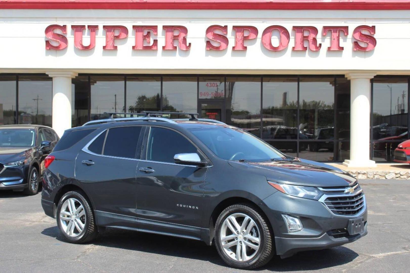 2018 Gray Chevrolet Equinox Premier (2GNAXNEX8J6) with an 2.0L L4 DOHC 24V HYBRID engine, 6A transmission, located at 4301 NW 39th , Oklahoma City, OK, 73112, (405) 949-5600, 35.512135, -97.598671 - NO DRIVERS LICENCE NO-FULL COVERAGE INSURANCE-NO CREDIT CHECK. COME ON OVER TO SUPERSPORTS AND TAKE A LOOK AND TEST DRIVE. PLEASE GIVE US A CALL AT (405) 949-5600. NO LICENSIA DE MANEJAR- NO SEGURO DE COBERTURA TOTAL- NO VERIFICACCION DE CREDITO. POR FAVOR VENGAN A SUPERSPORTS, ECHE UN - Photo#0