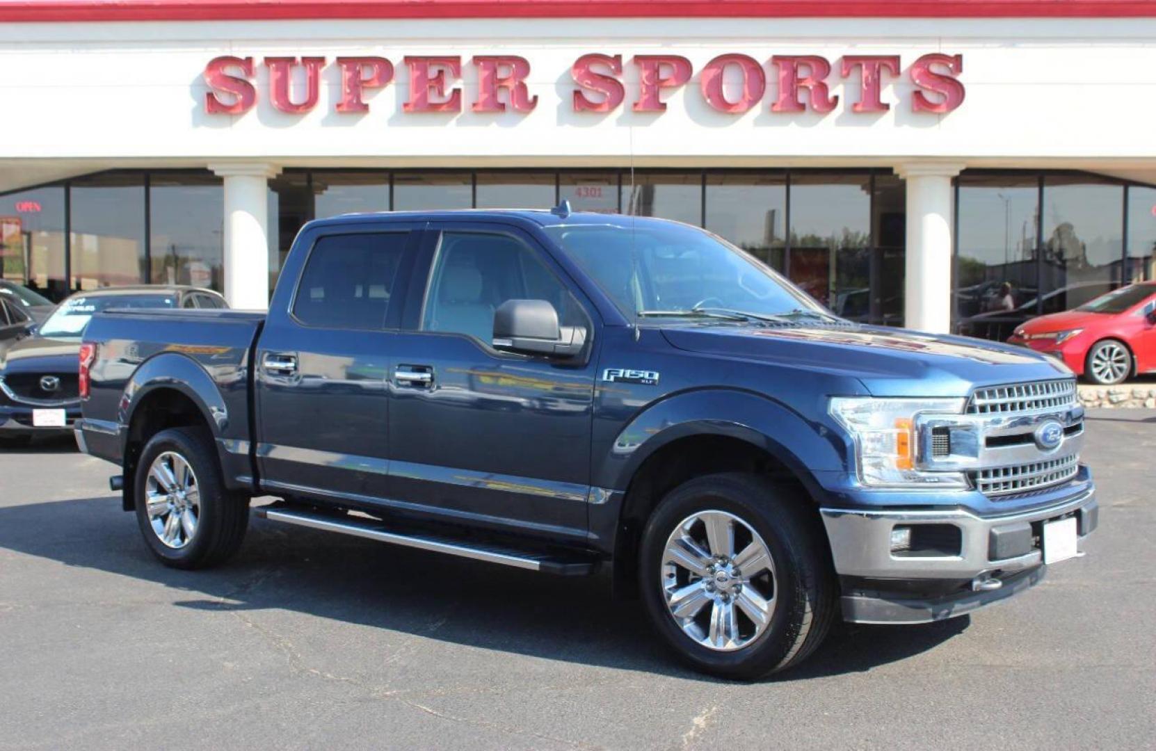 2018 Blue Ford F-150 XLT SuperCrew 5.5-ft. Bed 4WD (1FTEW1EG7JF) with an 3.5L V6 TURBO engine, 6A transmission, located at 4301 NW 39th , Oklahoma City, OK, 73112, (405) 949-5600, 35.512135, -97.598671 - NO DRIVERS LICENCE NO-FULL COVERAGE INSURANCE-NO CREDIT CHECK. COME ON OVER TO SUPERSPORTS AND TAKE A LOOK AND TEST DRIVE. PLEASE GIVE US A CALL AT (405) 949-5600. NO LICENSIA DE MANEJAR- NO SEGURO DE COBERTURA TOTAL- NO VERIFICACCION DE CREDITO. POR FAVOR VENGAN A SUPERSPORTS, ECHE UN - Photo#0