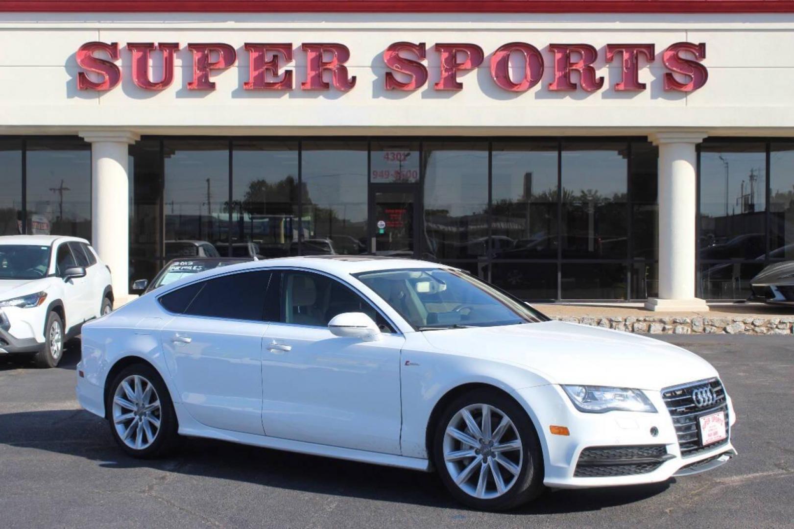 2014 White Audi A7 3.0T Premium quattro (WAU2GAFC1EN) with an 3.0L V6 DOHC 24V TURBO DIESEL engine, 8-Speed Automatic transmission, located at 4301 NW 39th , Oklahoma City, OK, 73112, (405) 949-5600, 35.512135, -97.598671 - NO DRIVERS LICENCE NO-FULL COVERAGE INSURANCE-NO CREDIT CHECK. COME ON OVER TO SUPERSPORTS AND TAKE A LOOK AND TEST DRIVE. PLEASE GIVE US A CALL AT (405) 949-5600. NO LICENSIA DE MANEJAR- NO SEGURO DE COBERTURA TOTAL- NO VERIFICACCION DE CREDITO. POR FAVOR VENGAN A SUPERSPORTS, ECHE UN - Photo#0