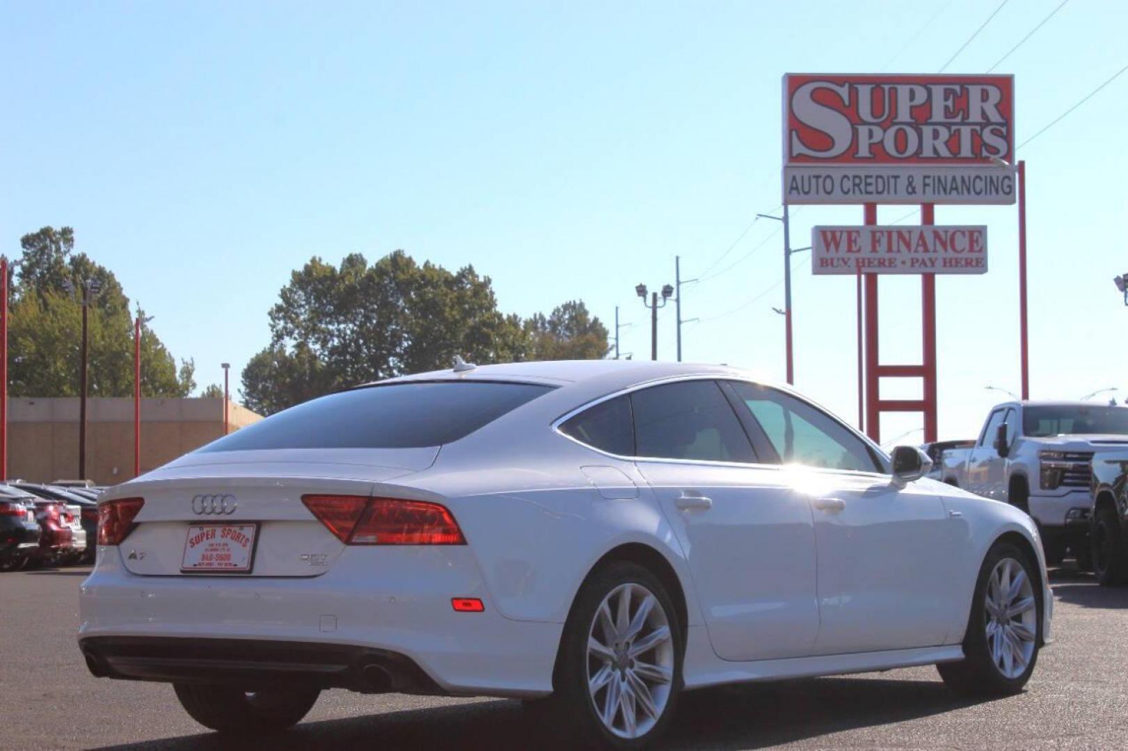 2014 White Audi A7 3.0T Premium quattro (WAU2GAFC1EN) with an 3.0L V6 DOHC 24V TURBO DIESEL engine, 8-Speed Automatic transmission, located at 4301 NW 39th , Oklahoma City, OK, 73112, (405) 949-5600, 35.512135, -97.598671 - NO DRIVERS LICENCE NO-FULL COVERAGE INSURANCE-NO CREDIT CHECK. COME ON OVER TO SUPERSPORTS AND TAKE A LOOK AND TEST DRIVE. PLEASE GIVE US A CALL AT (405) 949-5600. NO LICENSIA DE MANEJAR- NO SEGURO DE COBERTURA TOTAL- NO VERIFICACCION DE CREDITO. POR FAVOR VENGAN A SUPERSPORTS, ECHE UN - Photo#3