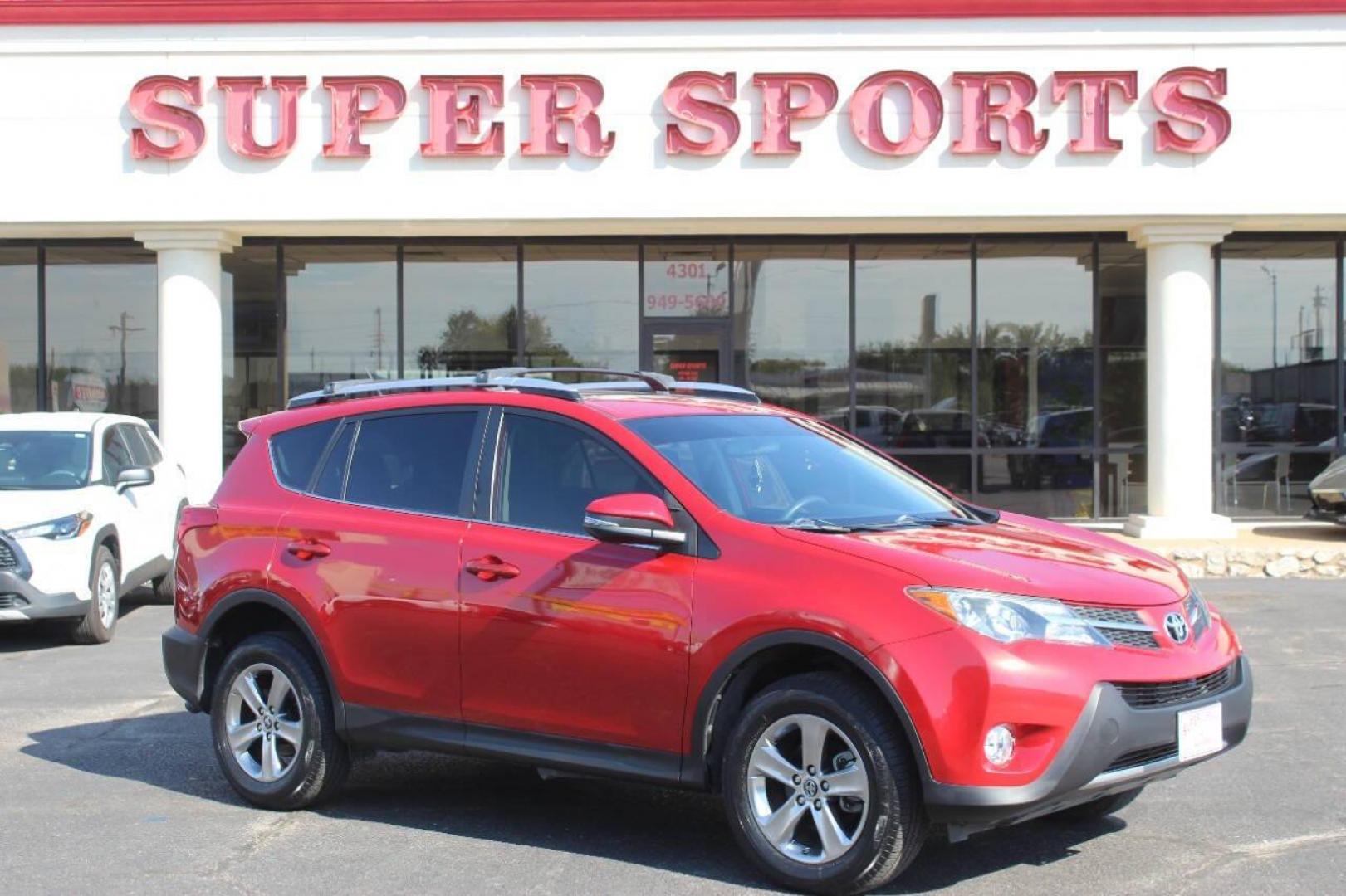 2015 Red Toyota RAV4 XLE FWD (JTMWFREV9FD) with an 2.5L L4 DOHC 16V engine, 6-Speed Automatic transmission, located at 4301 NW 39th , Oklahoma City, OK, 73112, (405) 949-5600, 35.512135, -97.598671 - NO DRIVERS LICENCE NO-FULL COVERAGE INSURANCE-NO CREDIT CHECK. COME ON OVER TO SUPERSPORTS AND TAKE A LOOK AND TEST DRIVE. PLEASE GIVE US A CALL AT (405) 949-5600. NO LICENSIA DE MANEJAR- NO SEGURO DE COBERTURA TOTAL- NO VERIFICACCION DE CREDITO. POR FAVOR VENGAN A SUPERSPORTS, ECHE UN - Photo#0