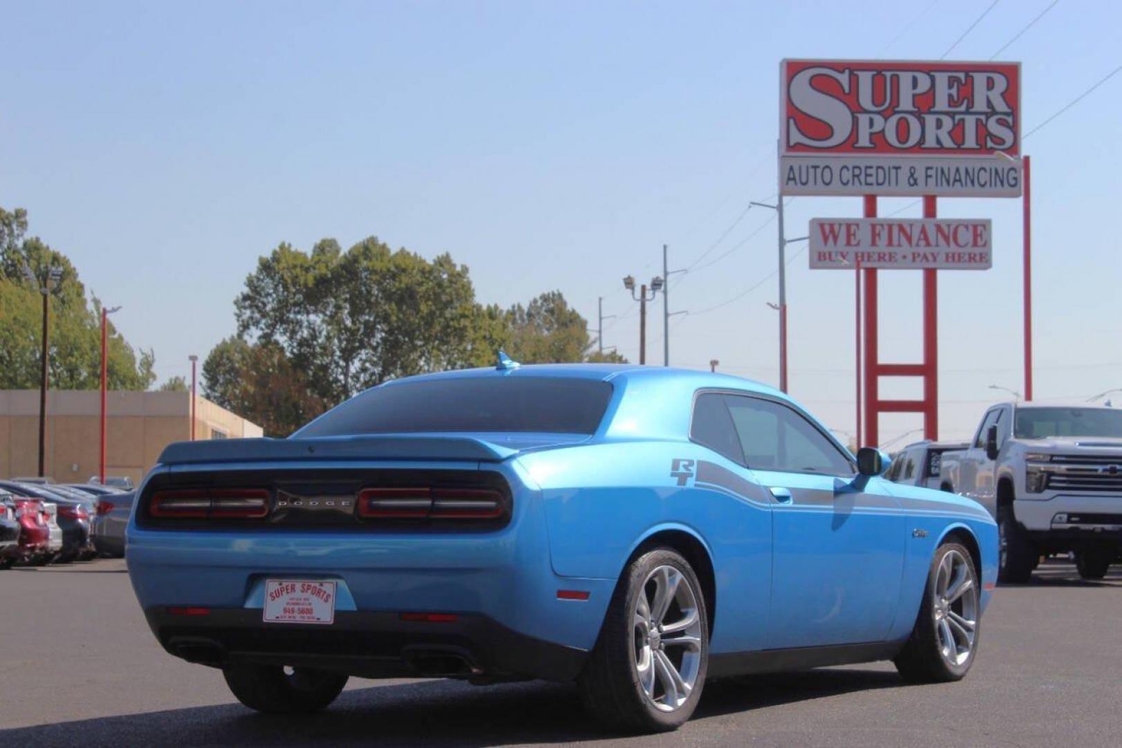 2016 Blue Dodge Challenger R/T Plus (2C3CDZBT4GH) with an 5.7L V8 OHV 16V engine, Automatic 8-Speed transmission, located at 4301 NW 39th , Oklahoma City, OK, 73112, (405) 949-5600, 35.512135, -97.598671 - NO DRIVERS LICENCE NO-FULL COVERAGE INSURANCE-NO CREDIT CHECK. COME ON OVER TO SUPERSPORTS AND TAKE A LOOK AND TEST DRIVE. PLEASE GIVE US A CALL AT (405) 949-5600. NO LICENSIA DE MANEJAR- NO SEGURO DE COBERTURA TOTAL- NO VERIFICACCION DE CREDITO. POR FAVOR VENGAN A SUPERSPORTS, ECHE UN - Photo#3