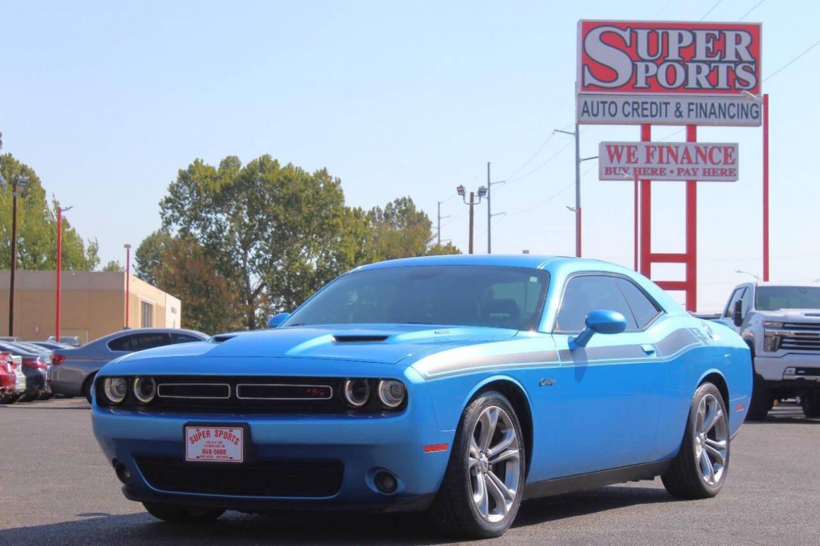 2016 Blue Dodge Challenger R/T Plus (2C3CDZBT4GH) with an 5.7L V8 OHV 16V engine, Automatic 8-Speed transmission, located at 4301 NW 39th , Oklahoma City, OK, 73112, (405) 949-5600, 35.512135, -97.598671 - Photo#6