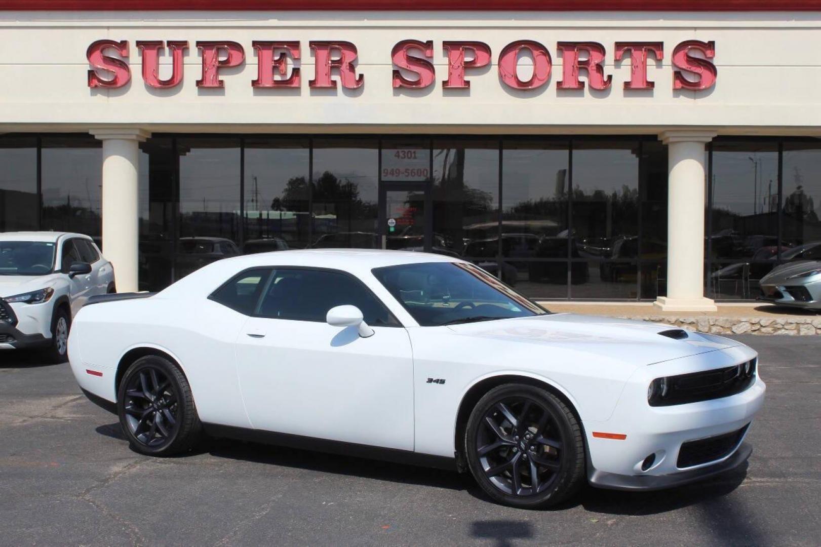 2023 White Dodge Challenger R/T Plus (2C3CDZBT7PH) with an 5.7L V8 OHV 16V engine, 6A transmission, located at 4301 NW 39th , Oklahoma City, OK, 73112, (405) 949-5600, 35.512135, -97.598671 - NO DRIVERS LICENCE NO-FULL COVERAGE INSURANCE-NO CREDIT CHECK. COME ON OVER TO SUPERSPORTS AND TAKE A LOOK AND TEST DRIVE. PLEASE GIVE US A CALL AT (405) 949-5600. NO LICENSIA DE MANEJAR- NO SEGURO DE COBERTURA TOTAL- NO VERIFICACCION DE CREDITO. POR FAVOR VENGAN A SUPERSPORTS, ECHE UN - Photo#0