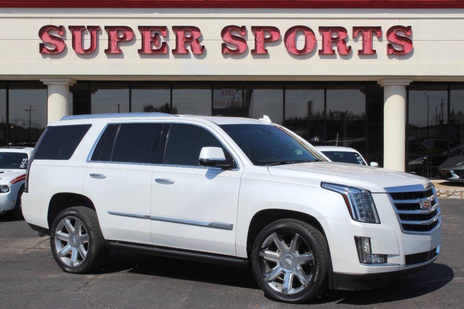 2016 White Cadillac Escalade Premium 4WD (1GYS4CKJXGR) with an 6.2L V8 OHV 16V FFV engine, 6A transmission, located at 4301 NW 39th , Oklahoma City, OK, 73112, (405) 949-5600, 35.512135, -97.598671 - Photo#0