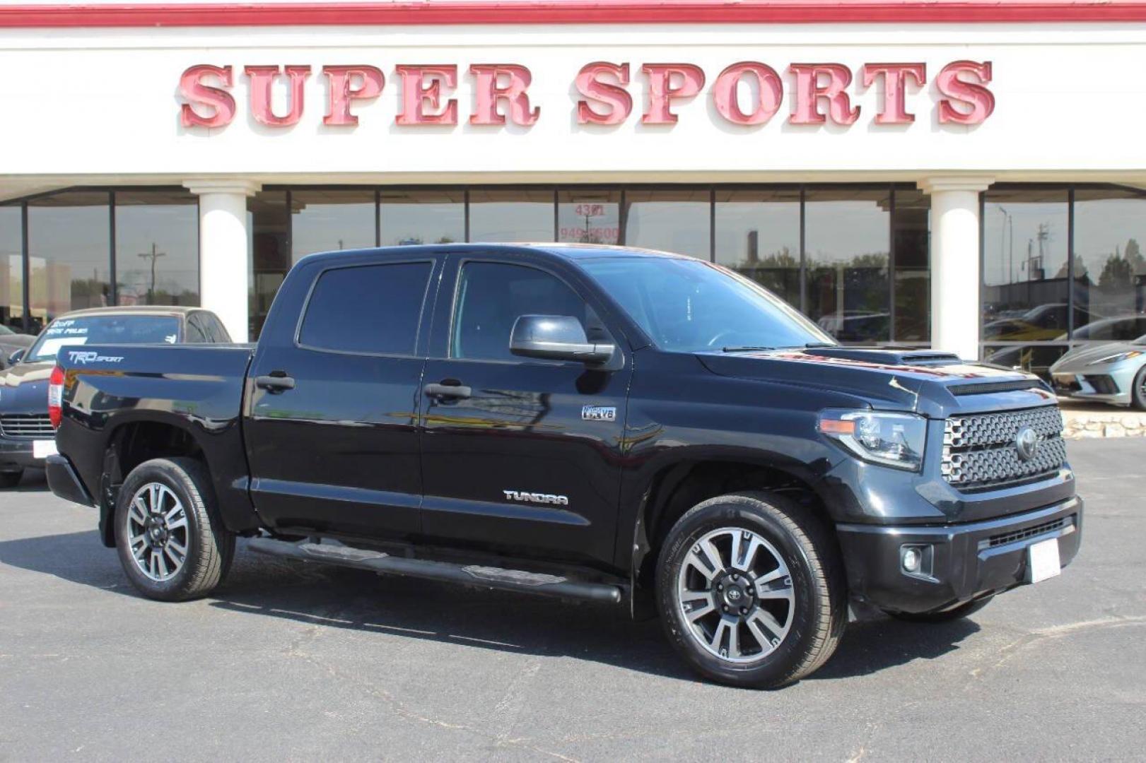 2021 Black Toyota Tundra SR5 5.7L V8 CrewMax 2WD (5TFEY5F17MX) with an 5.7L V8 DOHC 32V engine, 6A transmission, located at 4301 NW 39th , Oklahoma City, OK, 73112, (405) 949-5600, 35.512135, -97.598671 - Photo#0