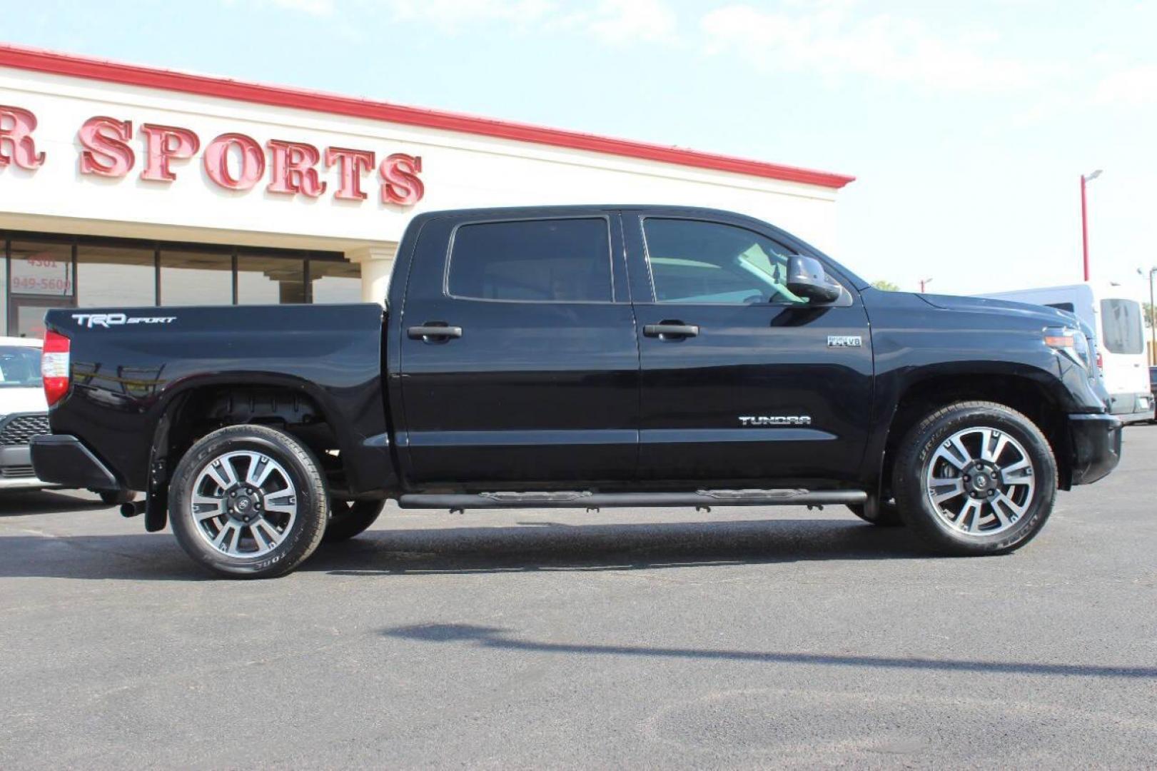 2021 Black Toyota Tundra SR5 5.7L V8 CrewMax 2WD (5TFEY5F17MX) with an 5.7L V8 DOHC 32V engine, 6A transmission, located at 4301 NW 39th , Oklahoma City, OK, 73112, (405) 949-5600, 35.512135, -97.598671 - Photo#2