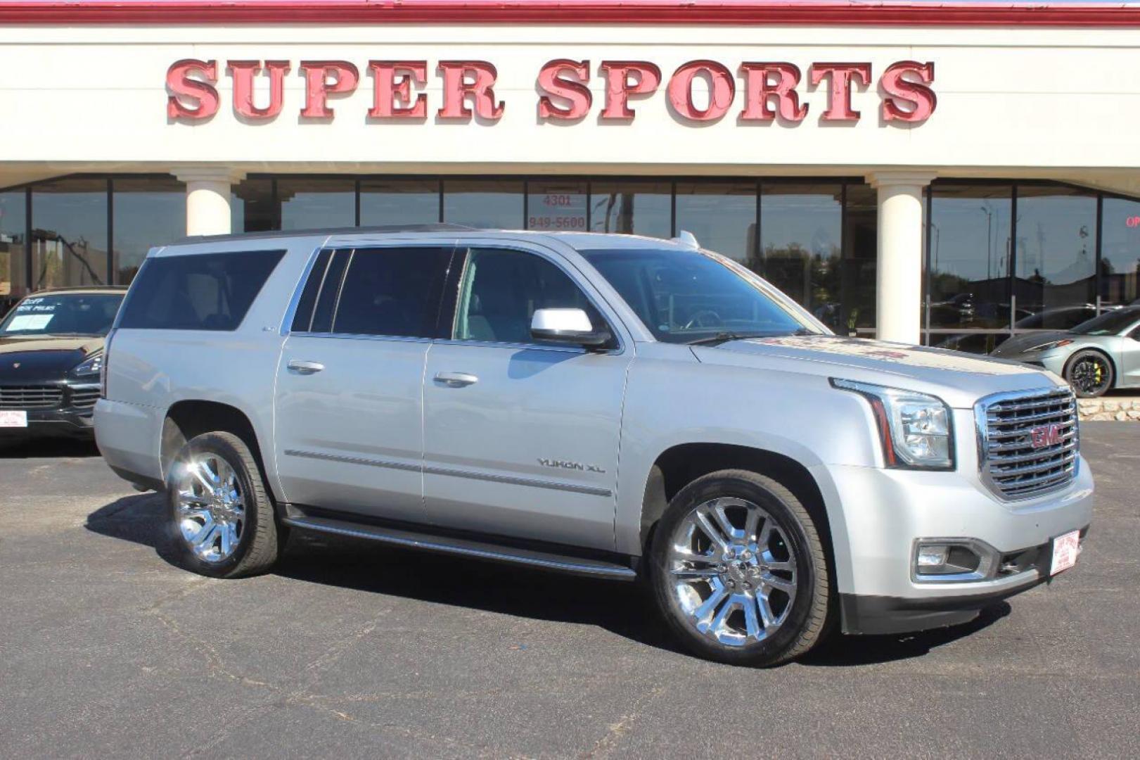 2018 Silver GMC Yukon XL SLT 4WD (1GKS2GKC7JR) with an 5.3L V8 OHV 16V engine, 6A transmission, located at 4301 NW 39th , Oklahoma City, OK, 73112, (405) 949-5600, 35.512135, -97.598671 - NO DRIVERS LICENCE NO-FULL COVERAGE INSURANCE-NO CREDIT CHECK. COME ON OVER TO SUPERSPORTS AND TAKE A LOOK AND TEST DRIVE. PLEASE GIVE US A CALL AT (405) 949-5600. NO LICENSIA DE MANEJAR- NO SEGURO DE COBERTURA TOTAL- NO VERIFICACCION DE CREDITO. POR FAVOR VENGAN A SUPERSPORTS, ECHE UN - Photo#0