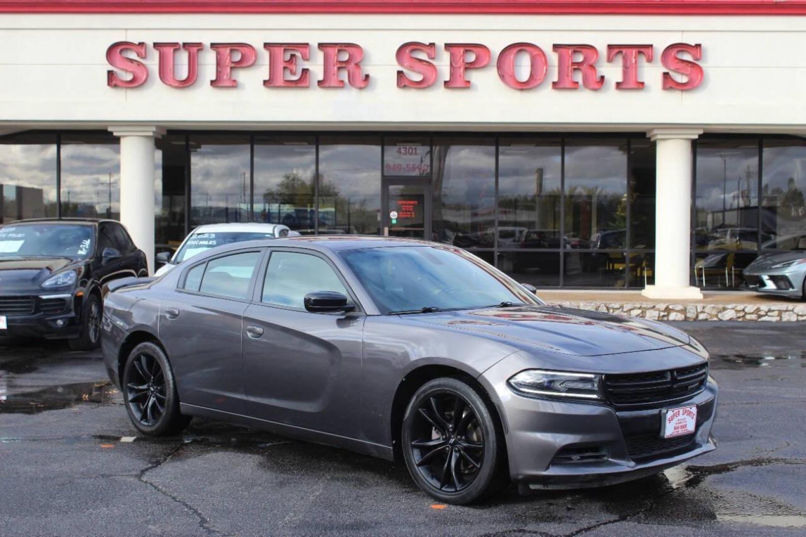 2018 Gray Dodge Charger SXT (2C3CDXHG8JH) with an 3.6L V6 DOHC 24V engine, 8A transmission, located at 4301 NW 39th , Oklahoma City, OK, 73112, (405) 949-5600, 35.512135, -97.598671 - NO DRIVERS LICENCE NO-FULL COVERAGE INSURANCE-NO CREDIT CHECK. COME ON OVER TO SUPERSPORTS AND TAKE A LOOK AND TEST DRIVE. PLEASE GIVE US A CALL AT (405) 949-5600. NO LICENSIA DE MANEJAR- NO SEGURO DE COBERTURA TOTAL- NO VERIFICACCION DE CREDITO. POR FAVOR VENGAN A SUPERSPORTS, ECHE UN - Photo#0