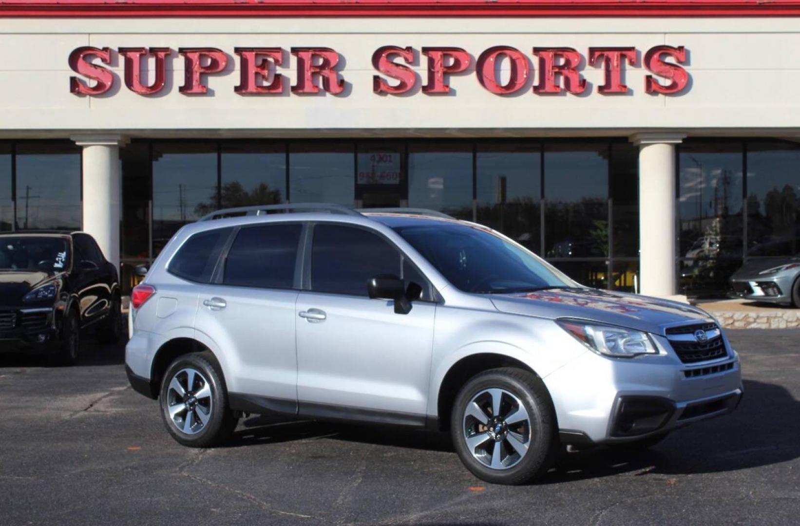 2018 Silver Subaru Forester 2.5i Premium PZEV CVT (JF2SJABC1JH) with an 2.5L H4 SOHC 16V engine, CVT transmission, located at 4301 NW 39th , Oklahoma City, OK, 73112, (405) 949-5600, 35.512135, -97.598671 - NO DRIVERS LICENCE NO-FULL COVERAGE INSURANCE-NO CREDIT CHECK. COME ON OVER TO SUPERSPORTS AND TAKE A LOOK AND TEST DRIVE. PLEASE GIVE US A CALL AT (405) 949-5600. NO LICENSIA DE MANEJAR- NO SEGURO DE COBERTURA TOTAL- NO VERIFICACCION DE CREDITO. POR FAVOR VENGAN A SUPERSPORTS, ECHE UN - Photo#0