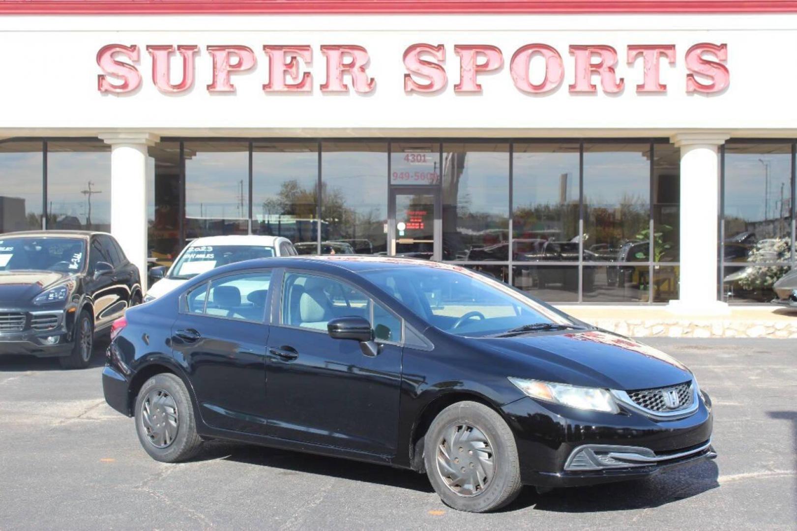 2015 Black Honda Civic LX Sedan CVT (19XFB2F57FE) with an 1.8L L4 SOHC 16V engine, Continuously Variable Transmission transmission, located at 4301 NW 39th , Oklahoma City, OK, 73112, (405) 949-5600, 35.512135, -97.598671 - NO DRIVERS LICENCE NO-FULL COVERAGE INSURANCE-NO CREDIT CHECK. COME ON OVER TO SUPERSPORTS AND TAKE A LOOK AND TEST DRIVE. PLEASE GIVE US A CALL AT (405) 949-5600. NO LICENSIA DE MANEJAR- NO SEGURO DE COBERTURA TOTAL- NO VERIFICACCION DE CREDITO. POR FAVOR VENGAN A SUPERSPORTS, ECHE UN - Photo#0