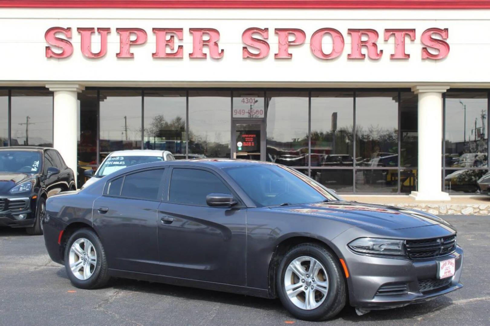 2019 Gray Dodge Charger SXT (2C3CDXBG5KH) with an 3.6L V6 DOHC 24V engine, 8A transmission, located at 4301 NW 39th , Oklahoma City, OK, 73112, (405) 949-5600, 35.512135, -97.598671 - NO DRIVERS LICENCE NO-FULL COVERAGE INSURANCE-NO CREDIT CHECK. COME ON OVER TO SUPERSPORTS AND TAKE A LOOK AND TEST DRIVE. PLEASE GIVE US A CALL AT (405) 949-5600. NO LICENSIA DE MANEJAR- NO SEGURO DE COBERTURA TOTAL- NO VERIFICACCION DE CREDITO. POR FAVOR VENGAN A SUPERSPORTS, ECHE UN - Photo#0