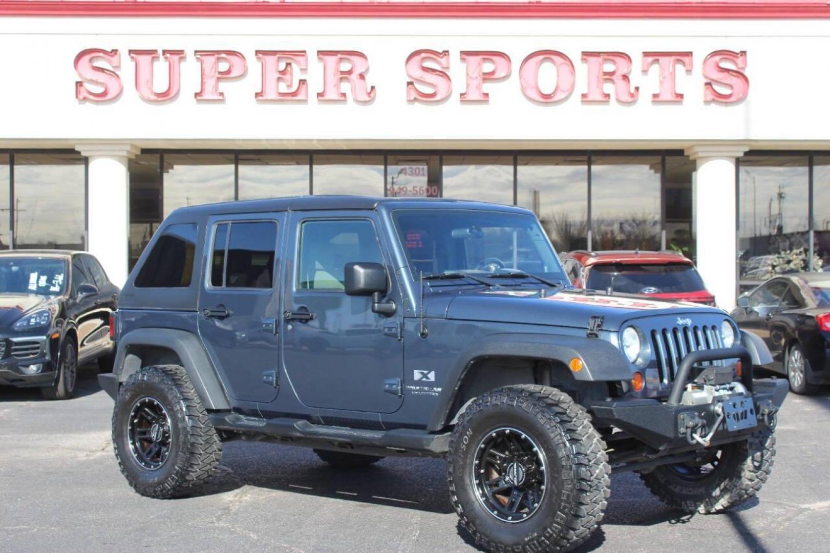 2008 Blue Jeep Wrangler Unlimited X 4WD (1J4GA39138L) with an 3.8L V6 OHV 12V engine, Automatic 4-Speed transmission, located at 4301 NW 39th , Oklahoma City, OK, 73112, (405) 949-5600, 35.512135, -97.598671 - NO DRIVERS LICENCE NO-FULL COVERAGE INSURANCE-NO CREDIT CHECK. COME ON OVER TO SUPERSPORTS AND TAKE A LOOK AND TEST DRIVE. PLEASE GIVE US A CALL AT (405) 949-5600. NO LICENSIA DE MANEJAR- NO SEGURO DE COBERTURA TOTAL- NO VERIFICACCION DE CREDITO. POR FAVOR VENGAN A SUPERSPORTS, ECHE UN - Photo#0