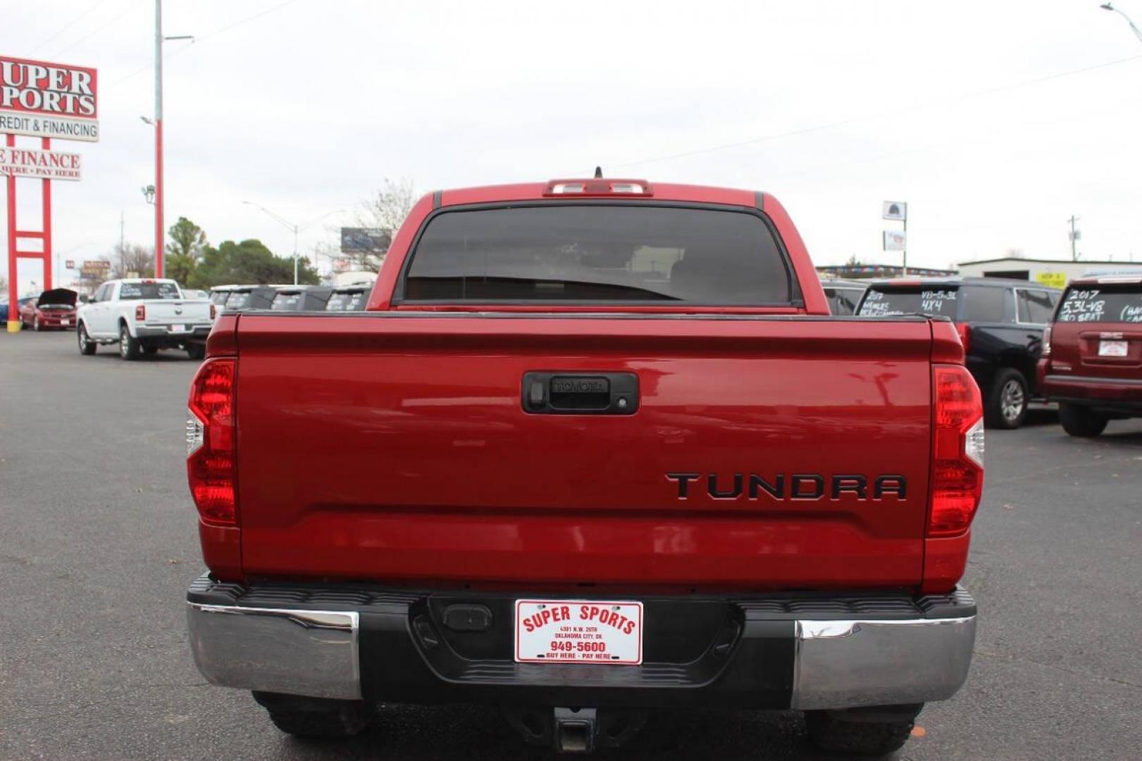 2020 Red Toyota Tundra SR5 5.7L V8 CrewMax 2WD (5TFEY5F17LX) with an 5.7L V8 DOHC 32V engine, 6A transmission, located at 4301 NW 39th , Oklahoma City, OK, 73112, (405) 949-5600, 35.512135, -97.598671 - NO DRIVERS LICENCE NO-FULL COVERAGE INSURANCE-NO CREDIT CHECK. COME ON OVER TO SUPERSPORTS AND TAKE A LOOK AND TEST DRIVE. PLEASE GIVE US A CALL AT (405) 949-5600. NO LICENSIA DE MANEJAR- NO SEGURO DE COBERTURA TOTAL- NO VERIFICACCION DE CREDITO. POR FAVOR VENGAN A SUPERSPORTS, ECHE - Photo#12