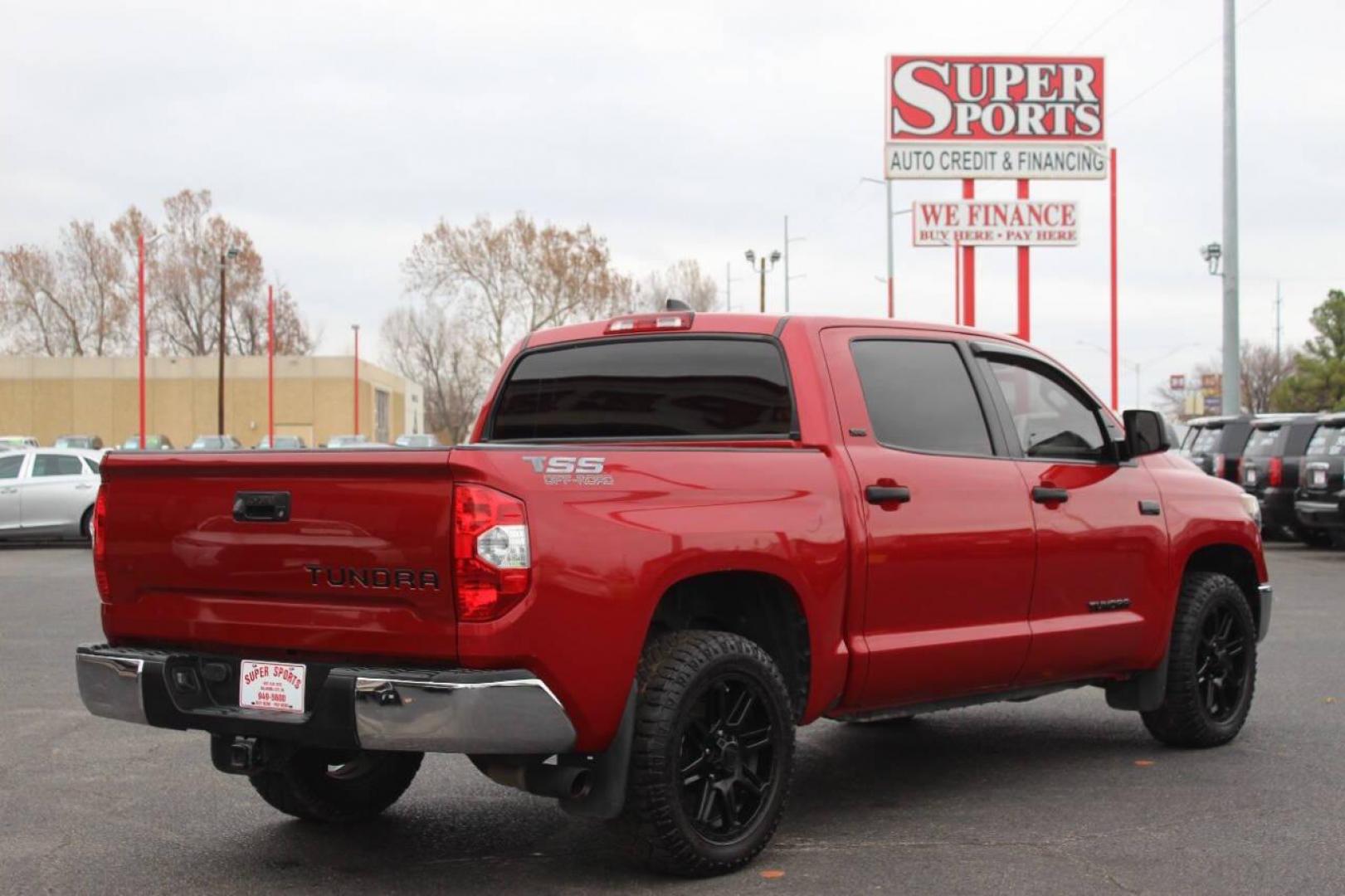 2020 Red Toyota Tundra SR5 5.7L V8 CrewMax 2WD (5TFEY5F17LX) with an 5.7L V8 DOHC 32V engine, 6A transmission, located at 4301 NW 39th , Oklahoma City, OK, 73112, (405) 949-5600, 35.512135, -97.598671 - NO DRIVERS LICENCE NO-FULL COVERAGE INSURANCE-NO CREDIT CHECK. COME ON OVER TO SUPERSPORTS AND TAKE A LOOK AND TEST DRIVE. PLEASE GIVE US A CALL AT (405) 949-5600. NO LICENSIA DE MANEJAR- NO SEGURO DE COBERTURA TOTAL- NO VERIFICACCION DE CREDITO. POR FAVOR VENGAN A SUPERSPORTS, ECHE - Photo#3