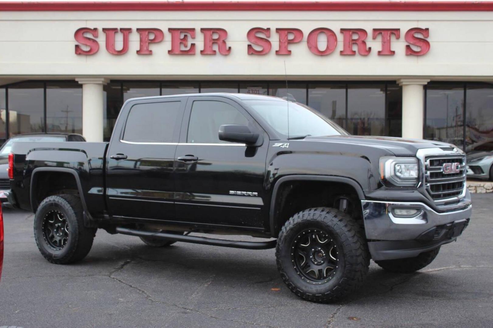 2016 Black GMC Sierra 1500 SLE Crew Cab Long Box 4WD (3GTU2MEC1GG) with an 5.3L V8 OHV 16V engine, 6A transmission, located at 4301 NW 39th , Oklahoma City, OK, 73112, (405) 949-5600, 35.512135, -97.598671 - NO DRIVERS LICENCE NO-FULL COVERAGE INSURANCE-NO CREDIT CHECK. COME ON OVER TO SUPERSPORTS AND TAKE A LOOK AND TEST DRIVE. PLEASE GIVE US A CALL AT (405) 949-5600. NO LICENSIA DE MANEJAR- NO SEGURO DE COBERTURA TOTAL- NO VERIFICACCION DE CREDITO. POR FAVOR VENGAN A SUPERSPORTS, ECHE U - Photo#0