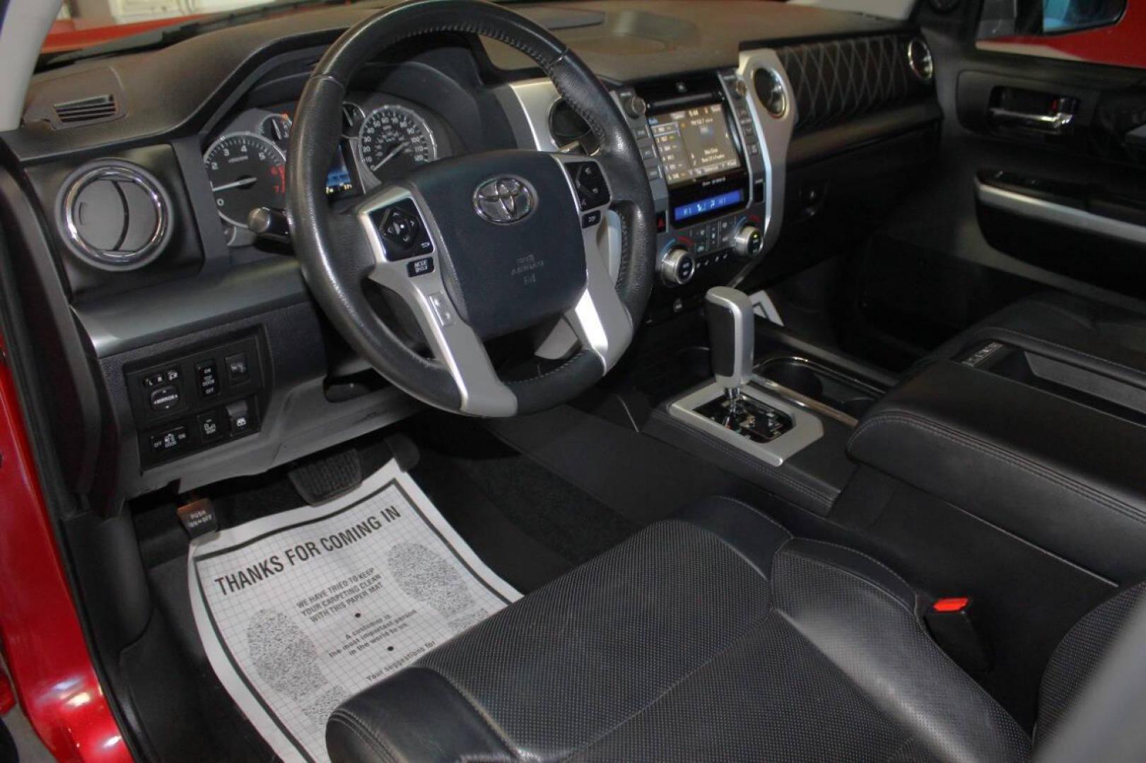 2017 Red Toyota Tundra Platinum CrewMax 5.7L FFV 4WD (5TFAW5F19HX) with an 5.7L V8 DOHC 32V engine, 6A transmission, located at 4301 NW 39th , Oklahoma City, OK, 73112, (405) 949-5600, 35.512135, -97.598671 - NO DRIVERS LICENCE NO-FULL COVERAGE INSURANCE-NO CREDIT CHECK. COME ON OVER TO SUPERSPORTS AND TAKE A LOOK AND TEST DRIVE. PLEASE GIVE US A CALL AT (405) 949-5600. NO LICENSIA DE MANEJAR- NO SEGURO DE COBERTURA TOTAL- NO VERIFICACCION DE CREDITO. POR FAVOR VENGAN A SUPERSPORTS, ECHE UN - Photo#15