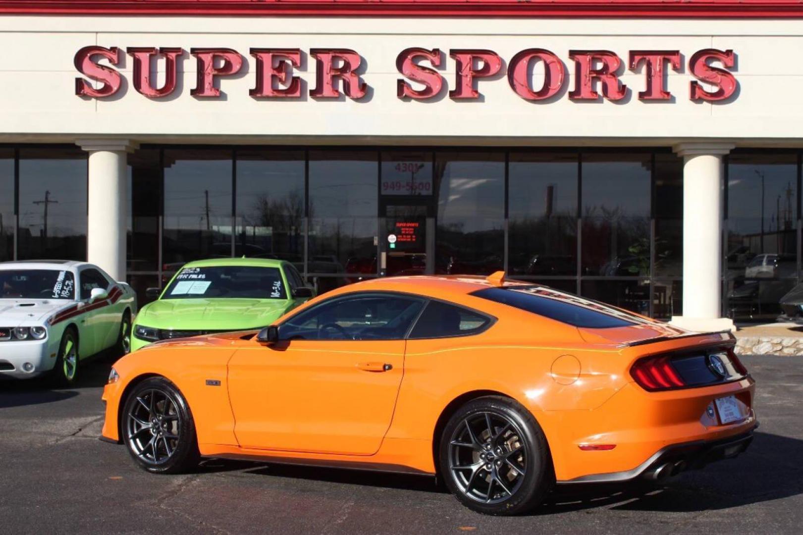 2020 Orange Ford Mustang EcoBoost Coupe (1FA6P8TD6L5) with an 2.3L L4 DOHC 16V engine, Automatic 10-Speed transmission, located at 4301 NW 39th , Oklahoma City, OK, 73112, (405) 949-5600, 35.512135, -97.598671 - NO DRIVERS LICENCE NO-FULL COVERAGE INSURANCE-NO CREDIT CHECK. COME ON OVER TO SUPERSPORTS AND TAKE A LOOK AND TEST DRIVE. PLEASE GIVE US A CALL AT (405) 949-5600. NO LICENSIA DE MANEJAR- NO SEGURO DE COBERTURA TOTAL- NO VERIFICACCION DE CREDITO. POR FAVOR VENGAN A SUPERSPORTS, ECHE UN - Photo#4